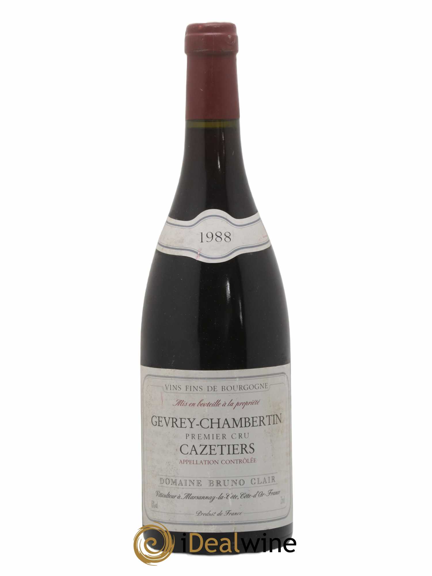 Gevrey-Chambertin 1er Cru Les Cazetiers Bruno Clair (Domaine) 1988 - Lot of 1 bottle - 0
