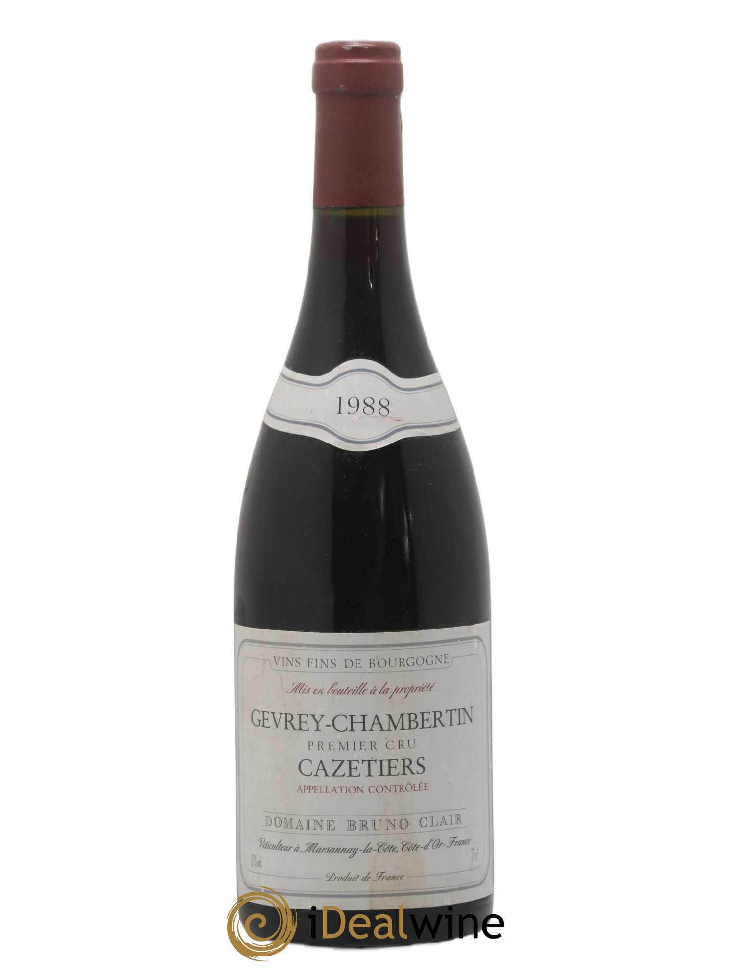 Gevrey-Chambertin 1er Cru Les Cazetiers Bruno Clair (Domaine) 1988 - Lot of 1 bottle - 0