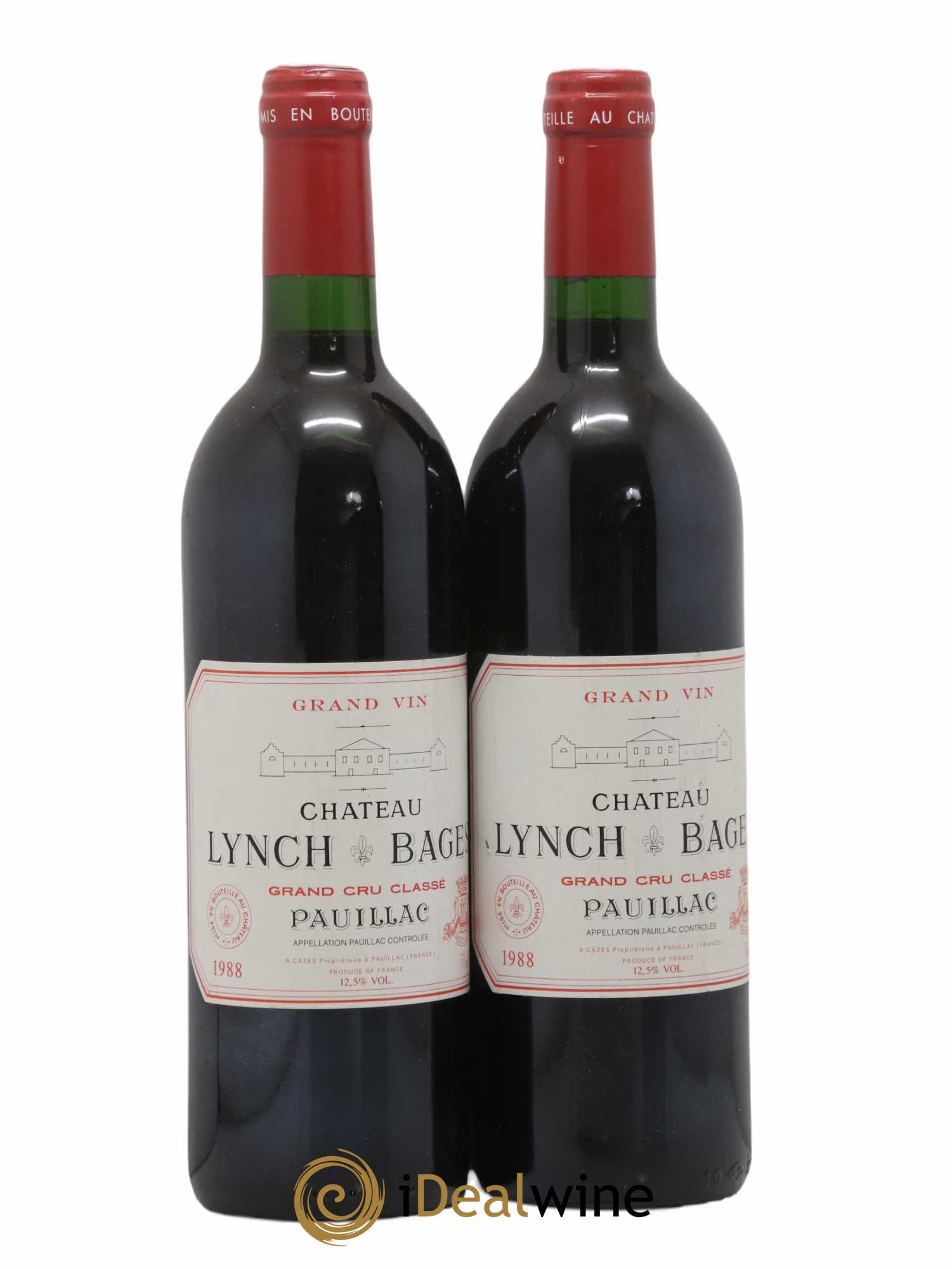Château Lynch Bages 5ème Grand Cru Classé 1988 - Lot de 2 bouteilles - 0
