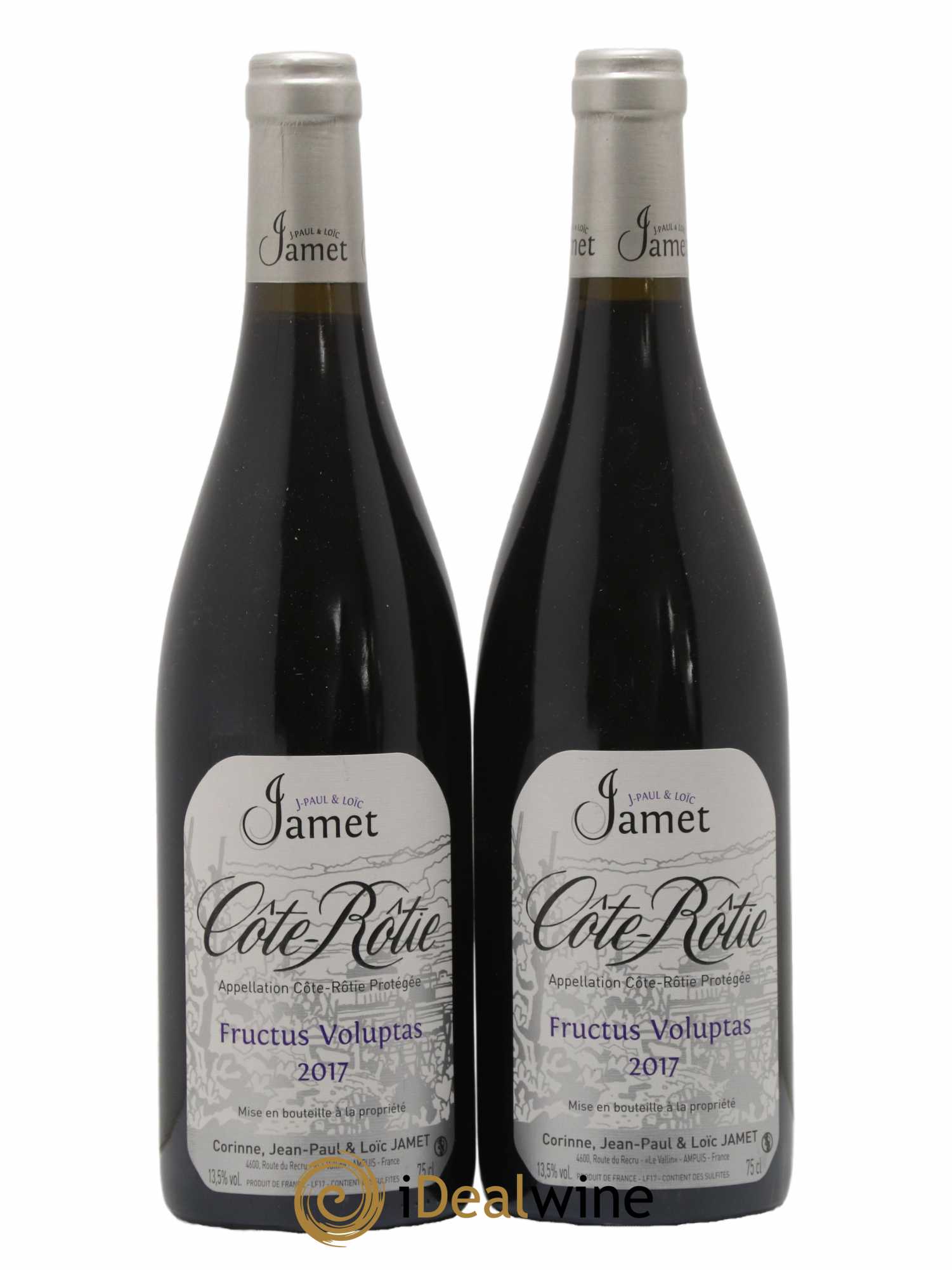 Côte-Rôtie Fructus Voluptas Jamet (Domaine) 2017 - Lot de 2 bouteilles - 0