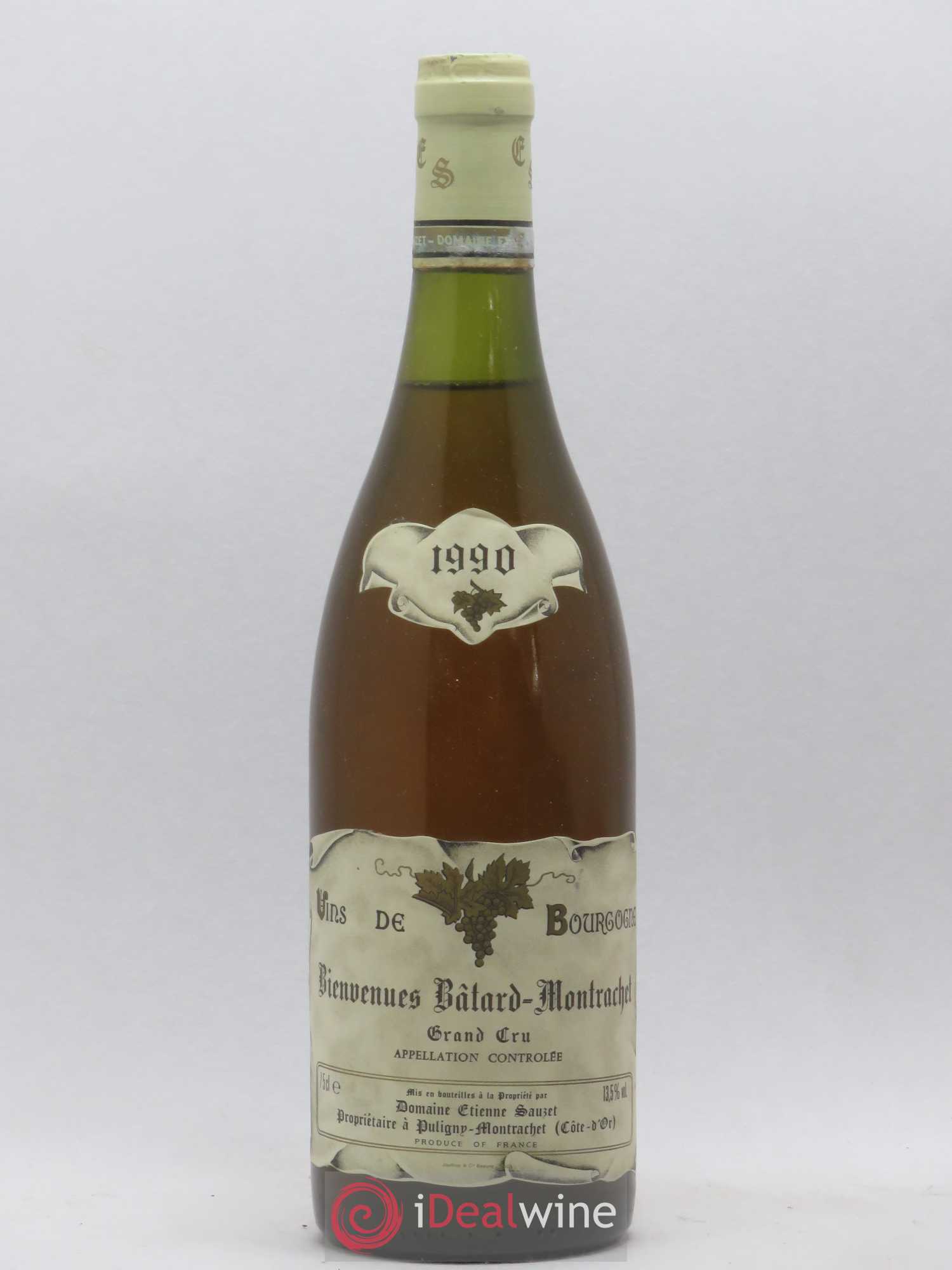Bienvenues-Bâtard-Montrachet Grand Cru Etienne Sauzet 1990 - Lot de 1 bouteille - 0