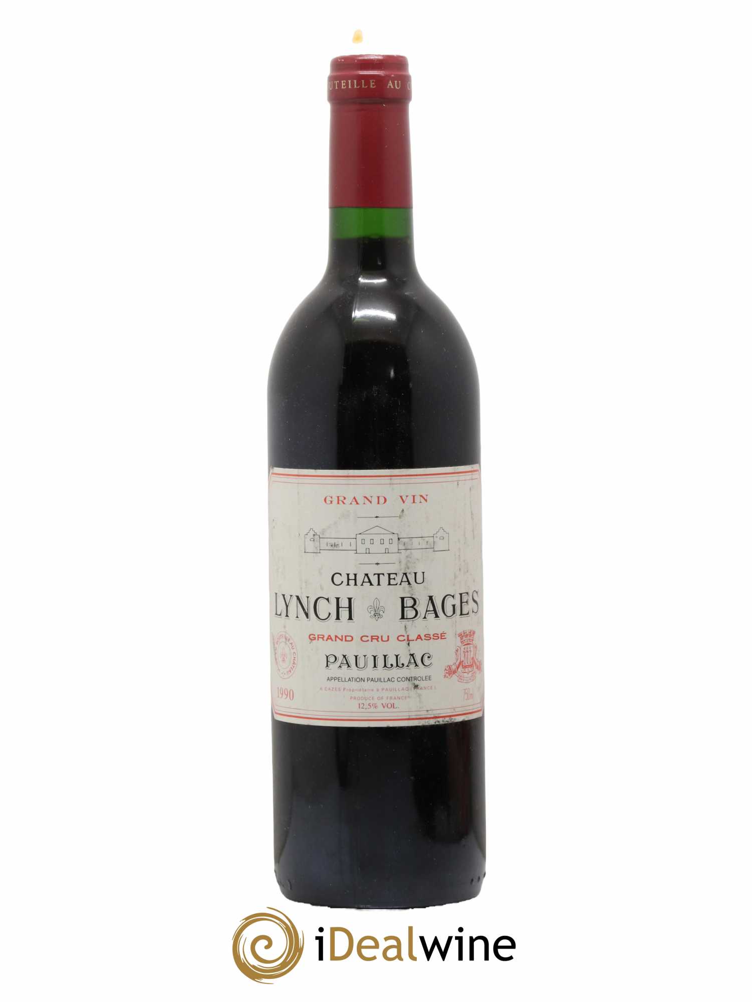 Château Lynch Bages 5ème Grand Cru Classé 1990 - Lot de 1 bouteille - 0