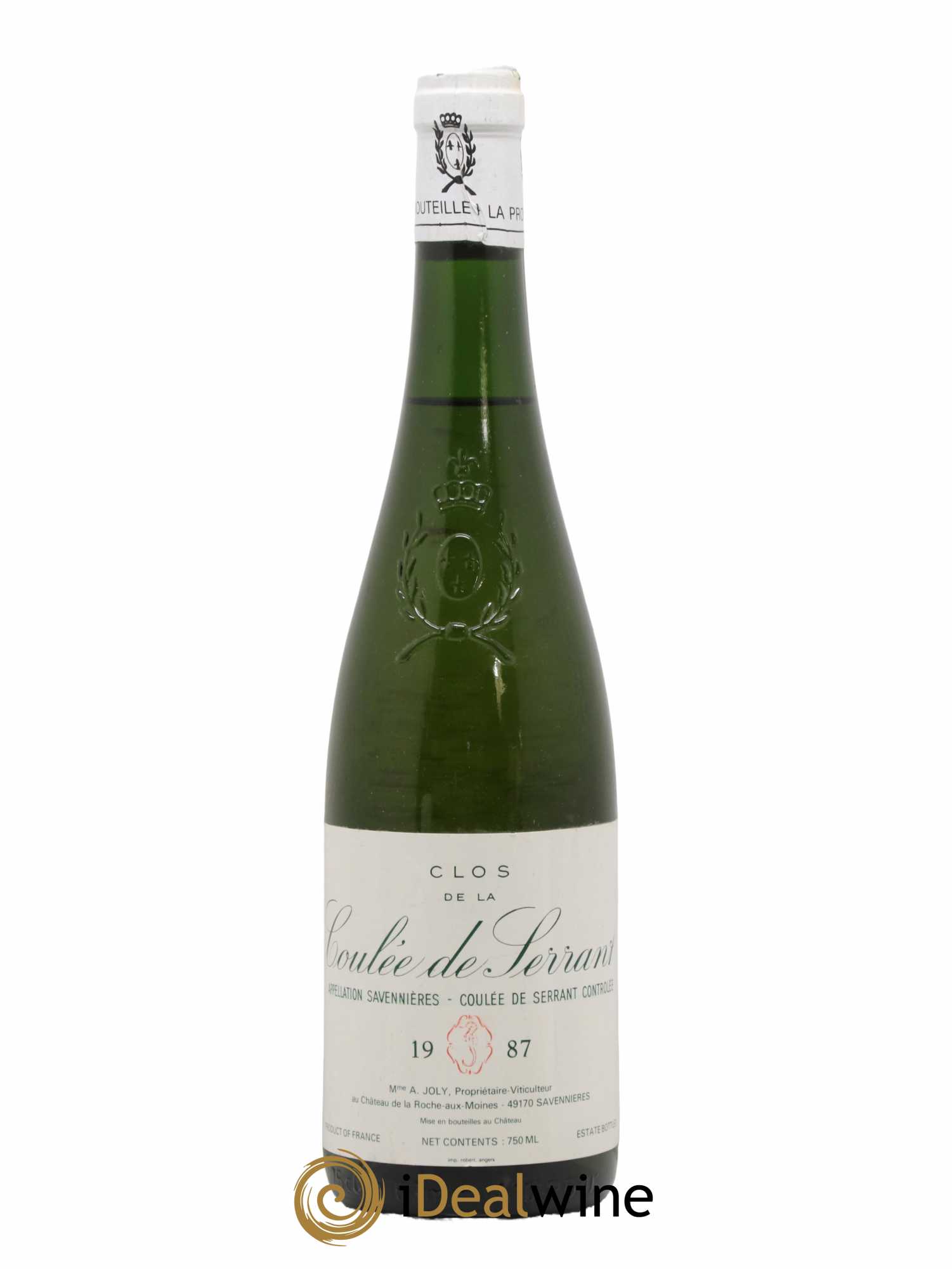 Savennières Clos de la Coulée de Serrant Vignobles de la Coulée de Serrant - Nicolas Joly 1987 - Lot de 1 bouteille - 0
