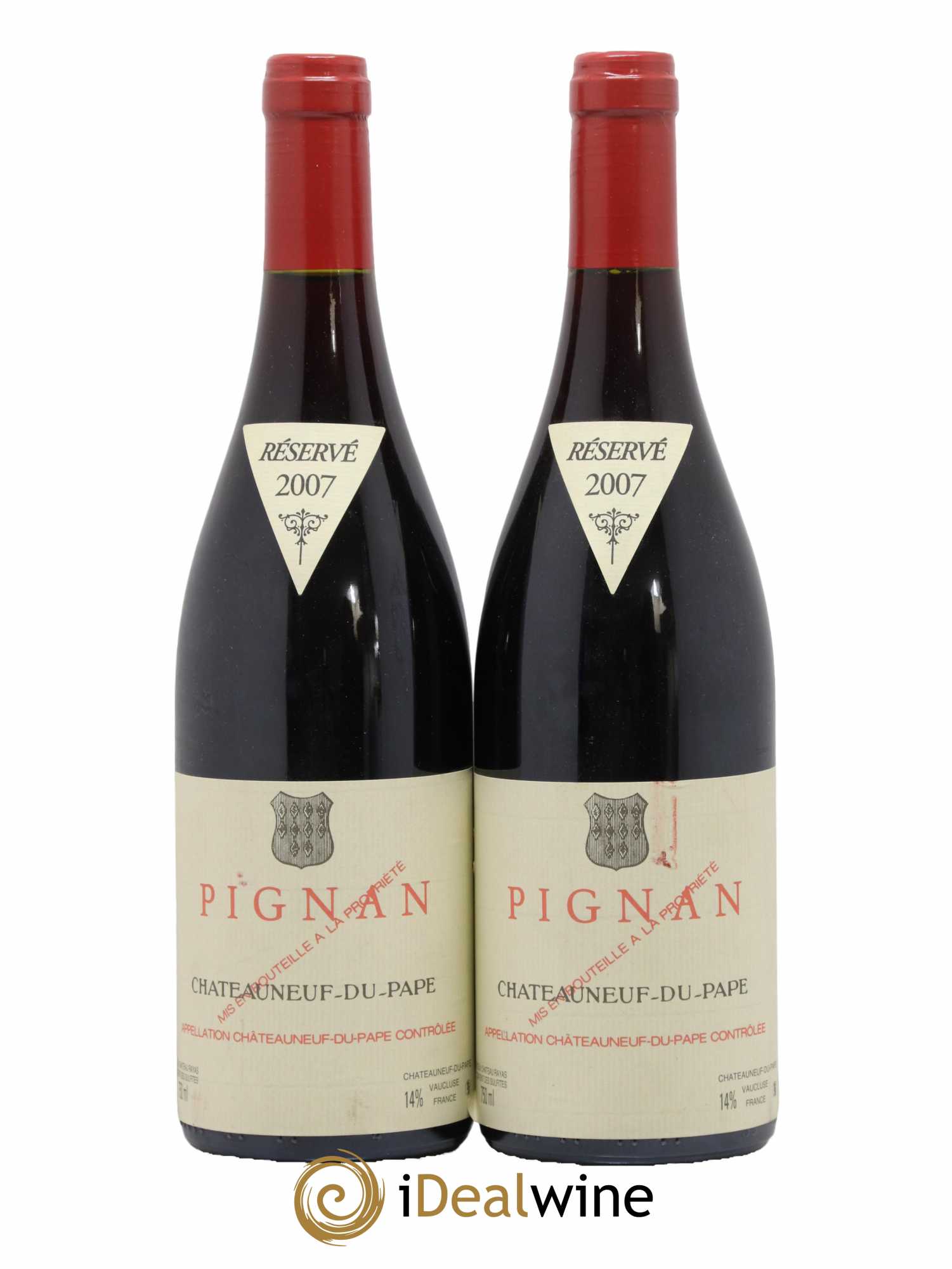 Châteauneuf-du-Pape Pignan Emmanuel Reynaud 2007 - Lot de 2 bouteilles - 0
