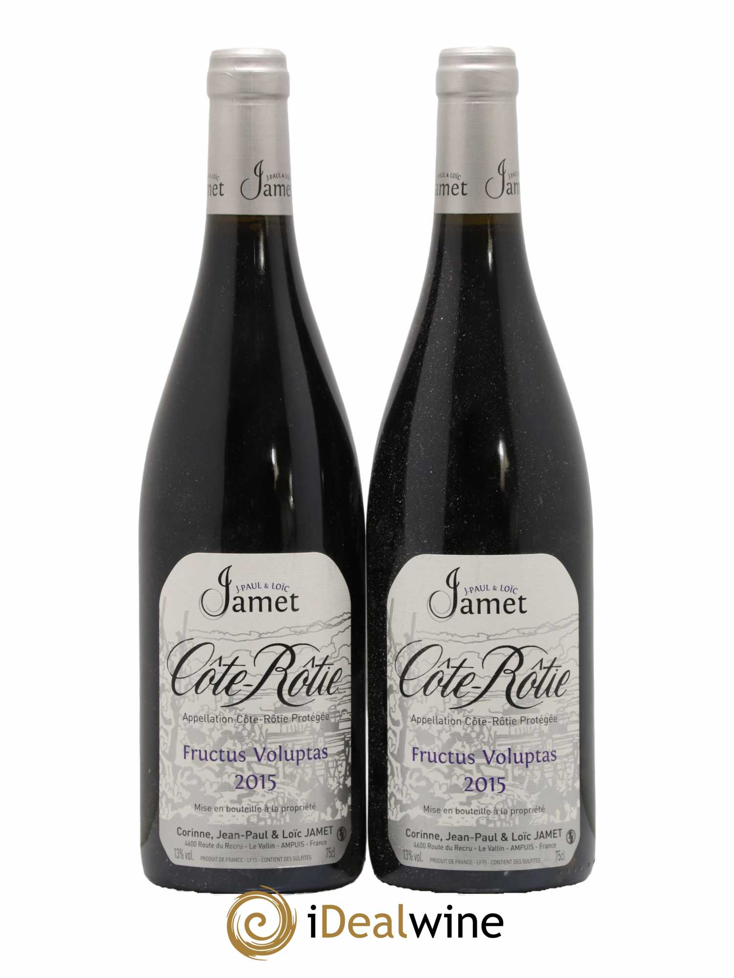 Côte-Rôtie Fructus Voluptas Jamet (Domaine) 2015 - Lot de 2 bouteilles - 0