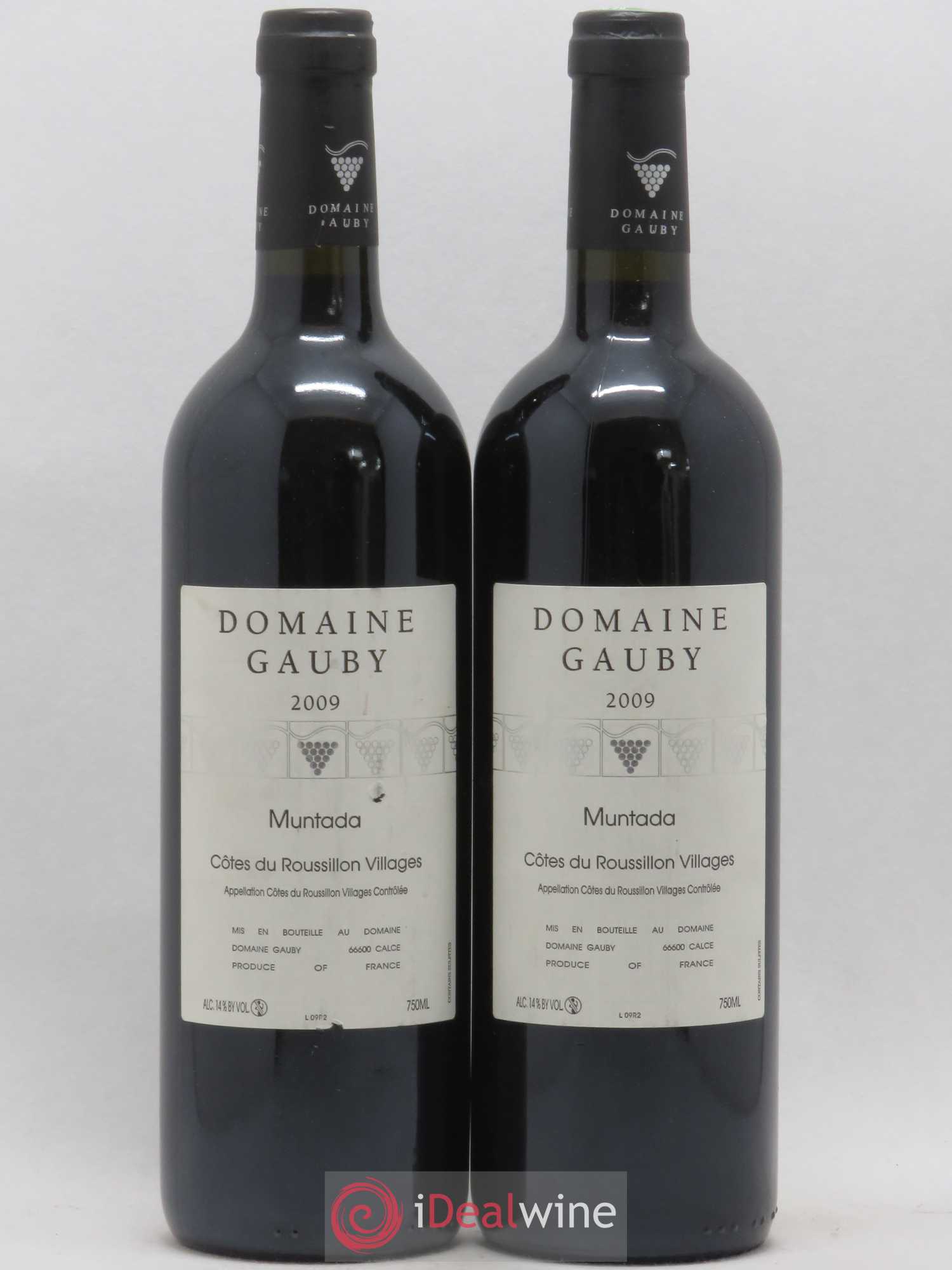 Côtes Catalanes (anciennement Côtes du Roussillon Villages) La Muntada Gauby (Domaine) 2009 - Lot de 2 bouteilles - 0