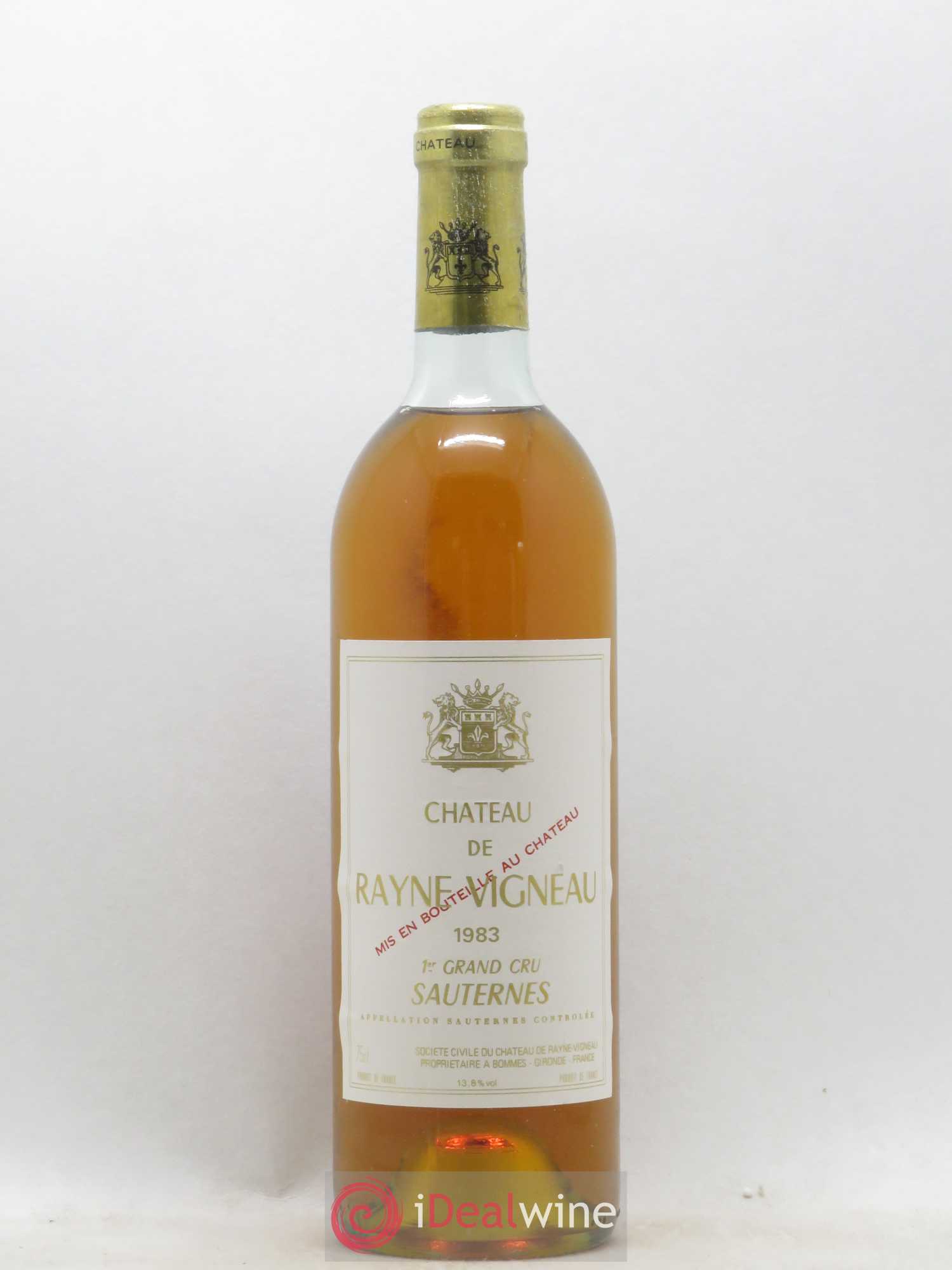 Château de Rayne Vigneau 1er Grand Cru Classé 1983 - Lotto di 1 bottiglia - 0