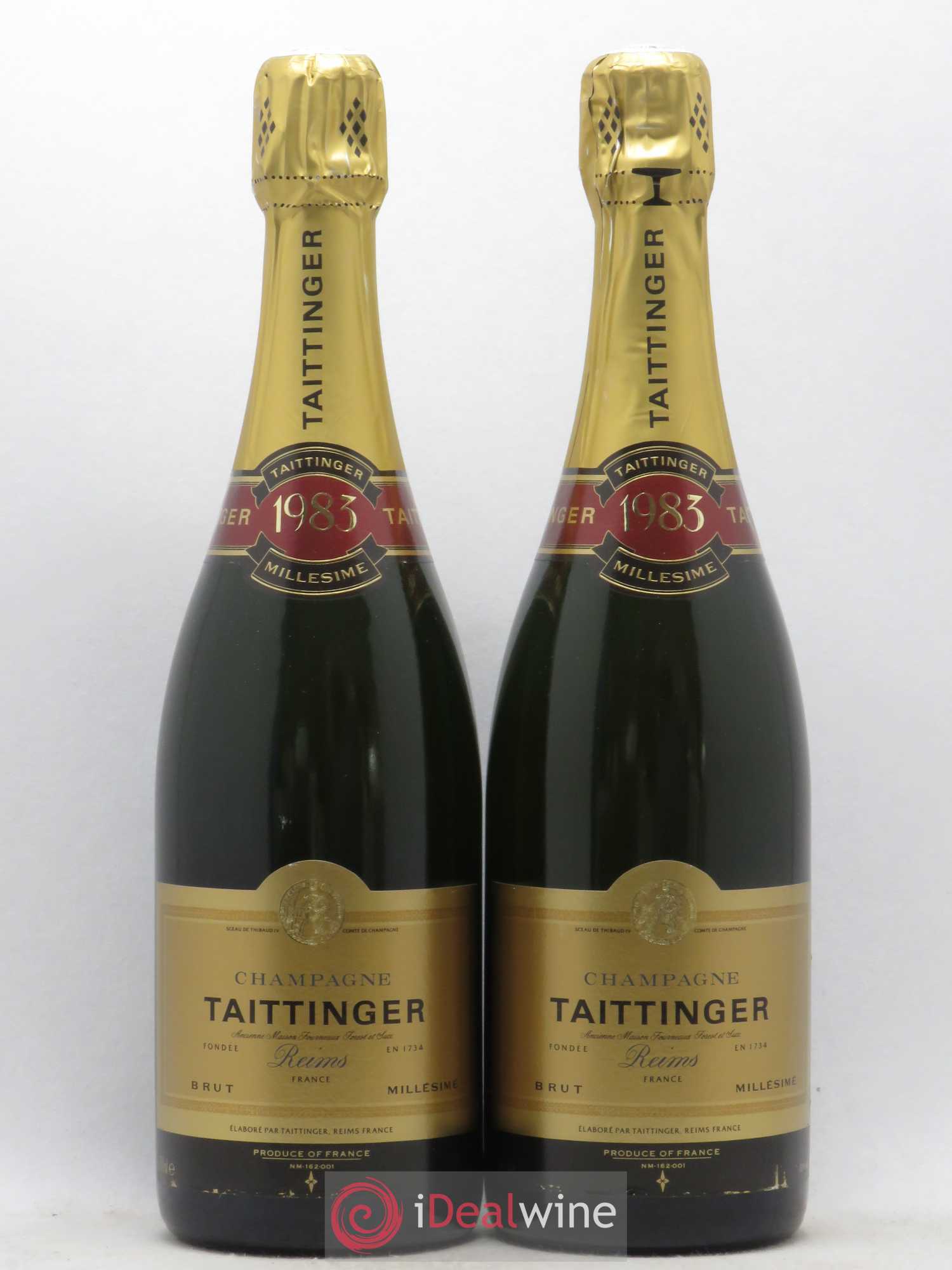 Brut Réserve Taittinger 1983 - Lot de 2 bouteilles - 0