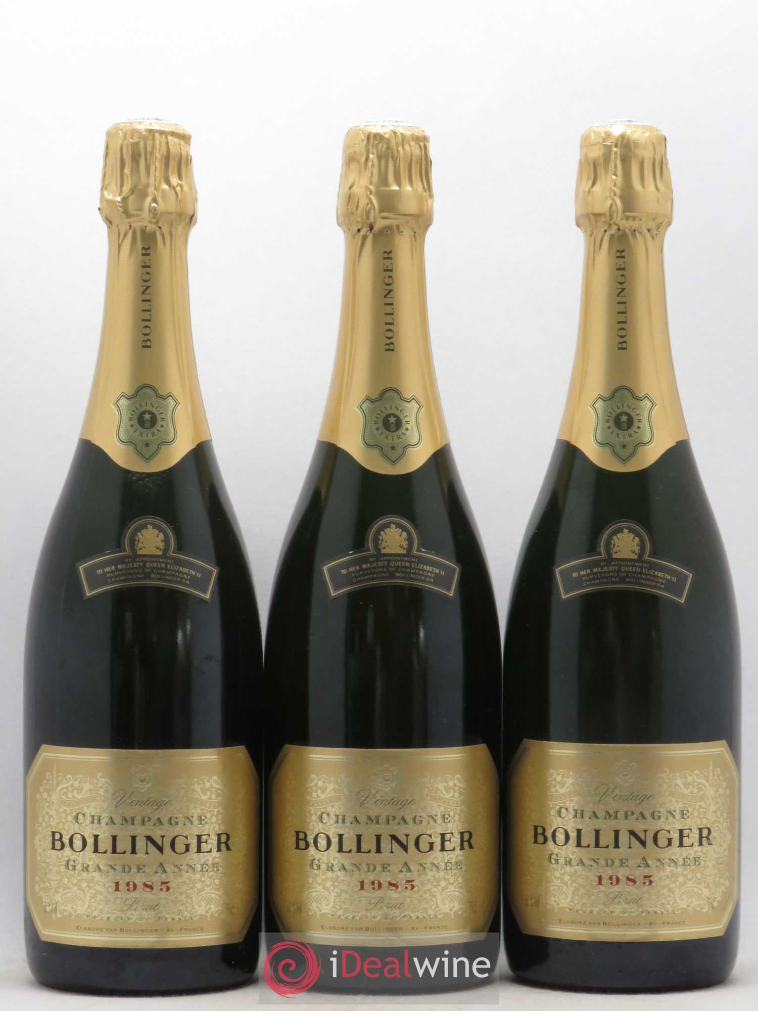 La Grande Année Brut Bollinger 1985 - Lot de 3 bouteilles - 0