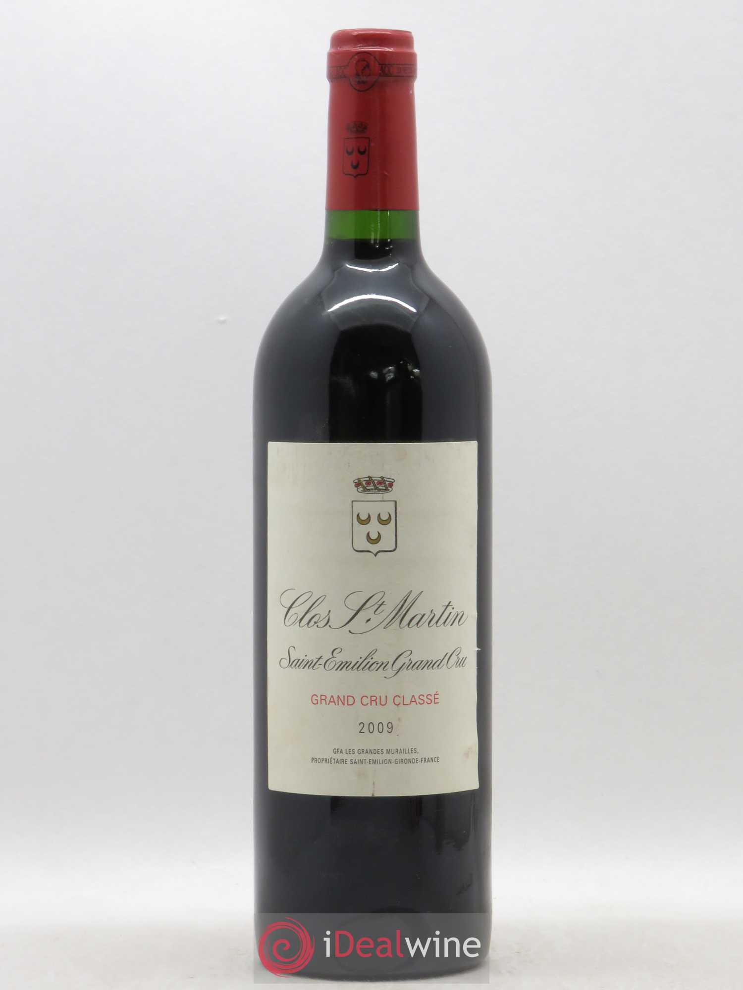 Clos Saint Martin Grand Cru Classé 2009 - Lot de 1 bouteille - 0