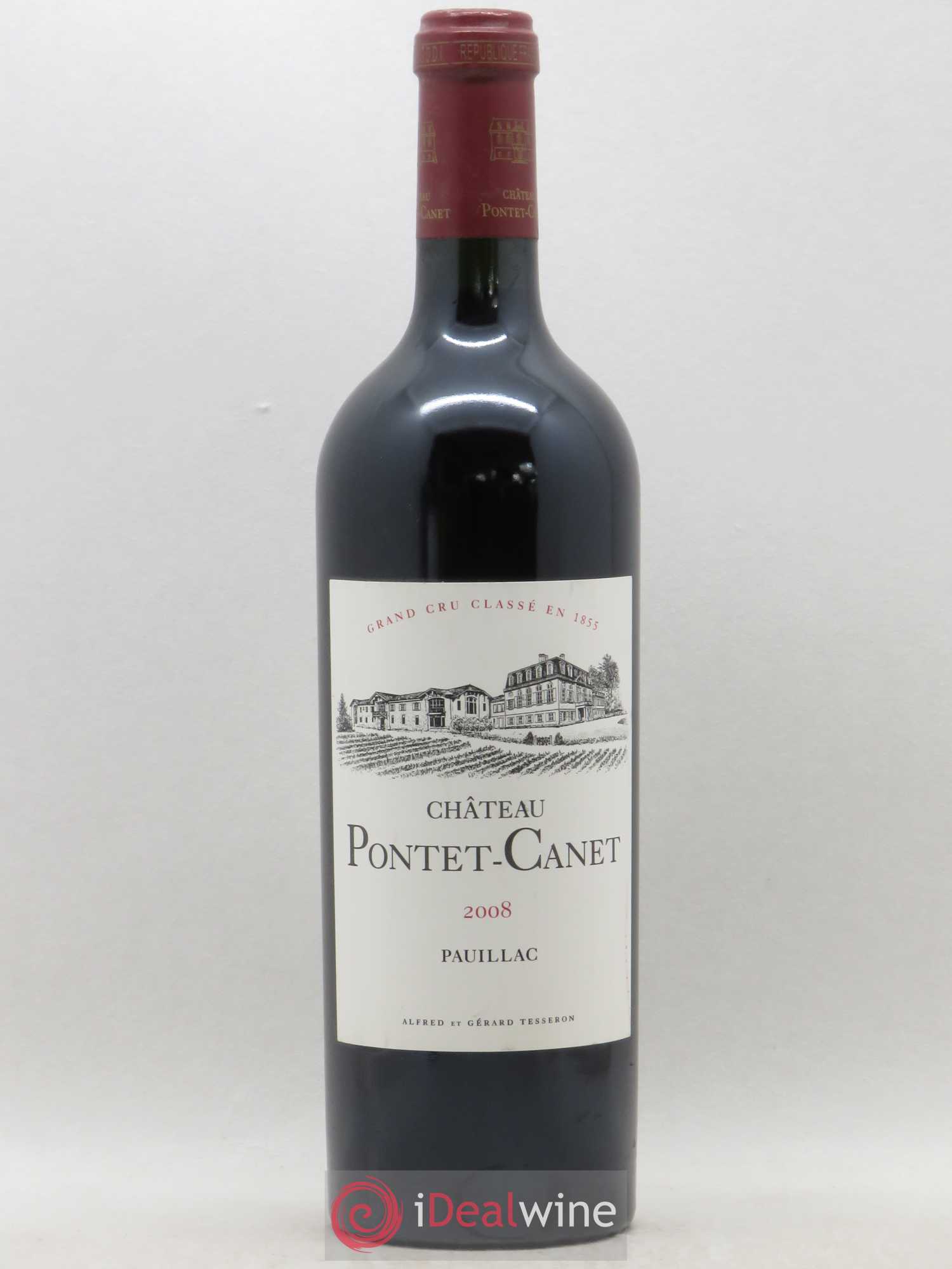 Château Pontet Canet 5ème Grand Cru Classé 2008 - Lot de 1 bouteille - 0