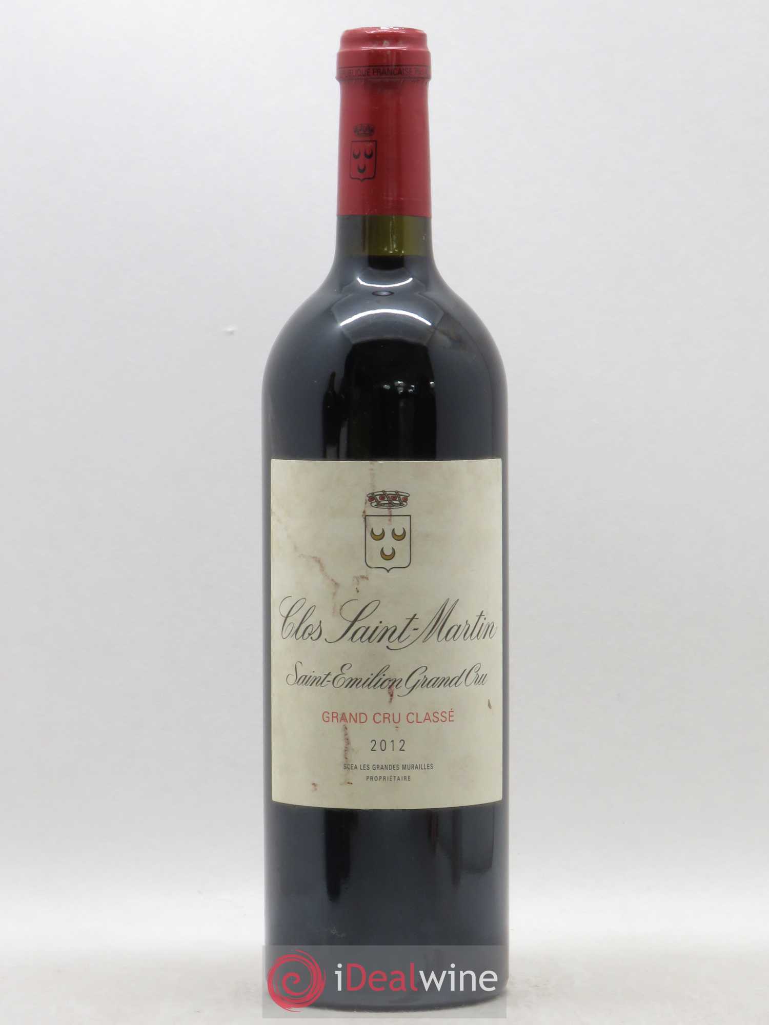 Clos Saint Martin Grand Cru Classé 2012 - Lot de 1 bouteille - 0