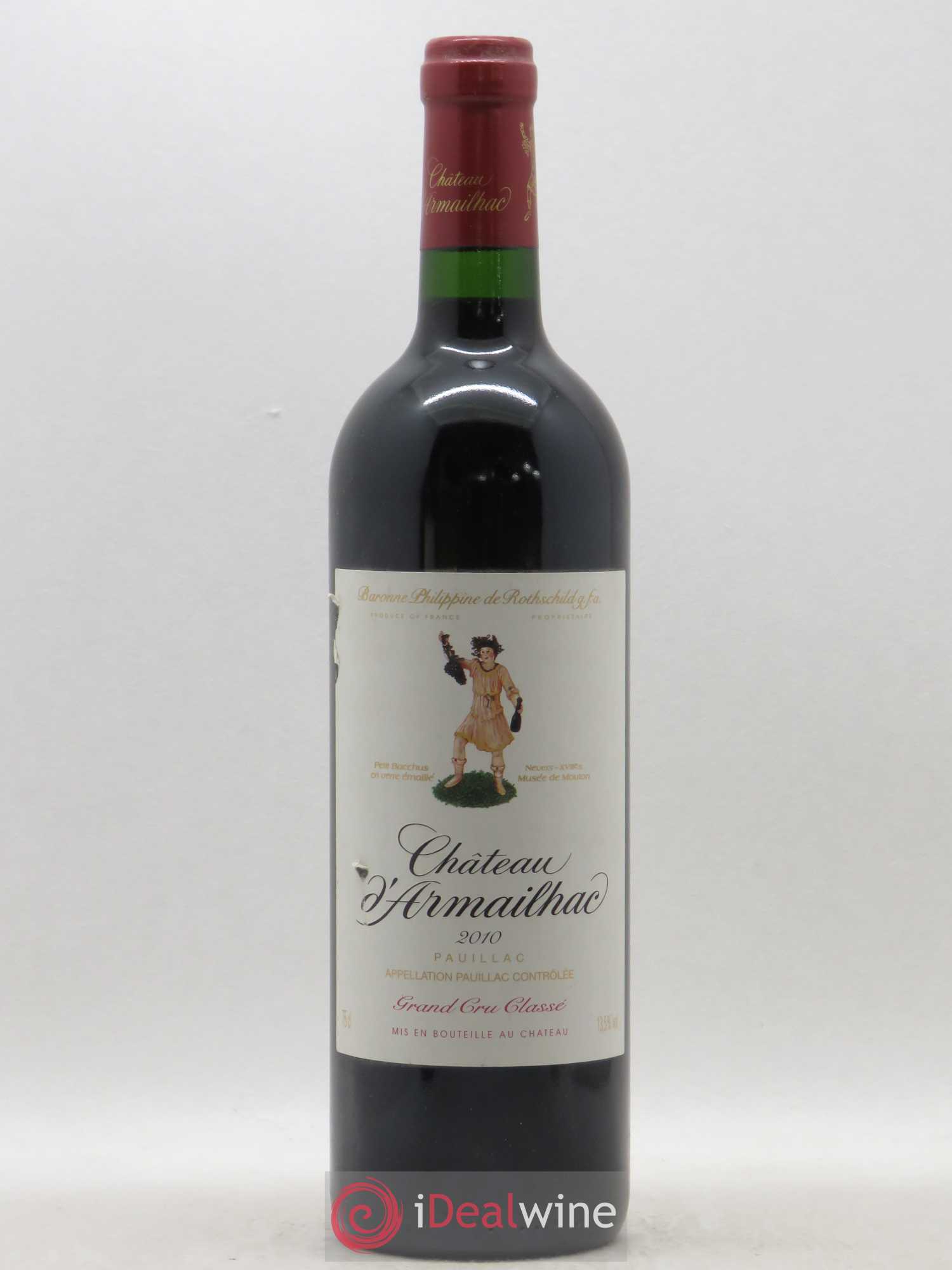 Château d' Armailhac - Mouton Baron(ne) Philippe 5ème Grand Cru Classé 2010 - Lotto di 1 bottiglia - 0