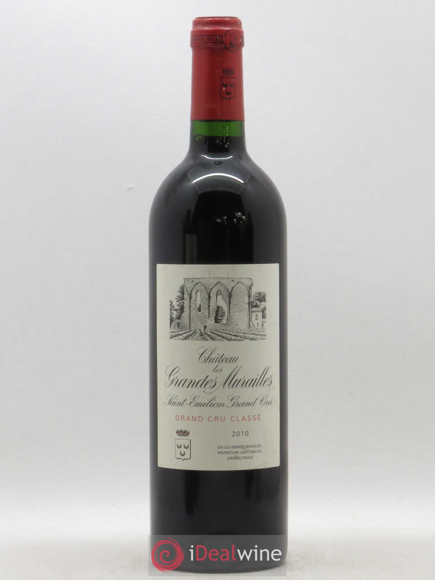 Château les Grandes Murailles Grand Cru Classé 2010 - Lot de 1 bouteille - 0