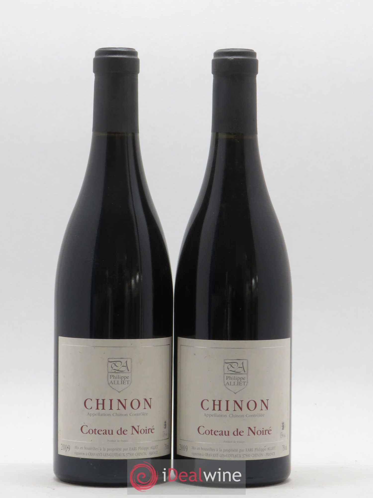 Chinon Coteau de Noiré Philippe Alliet 2009 - Lot de 2 bouteilles - 0