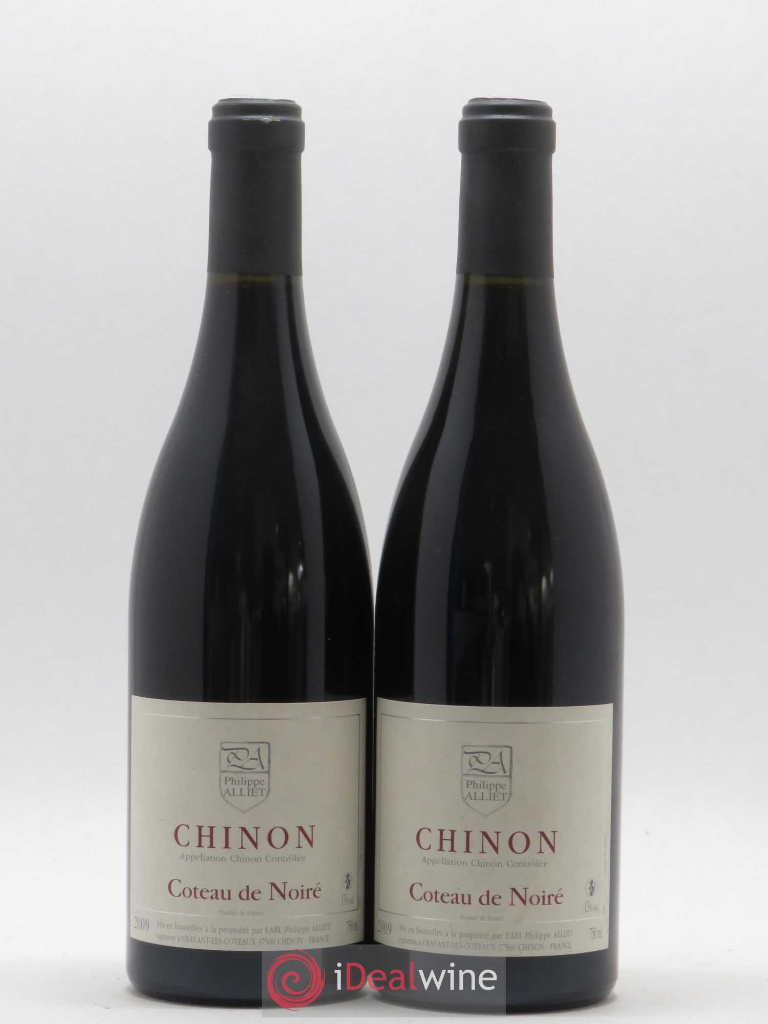 Chinon Coteau de Noiré Philippe Alliet 2009 - Lot de 2 bouteilles - 0