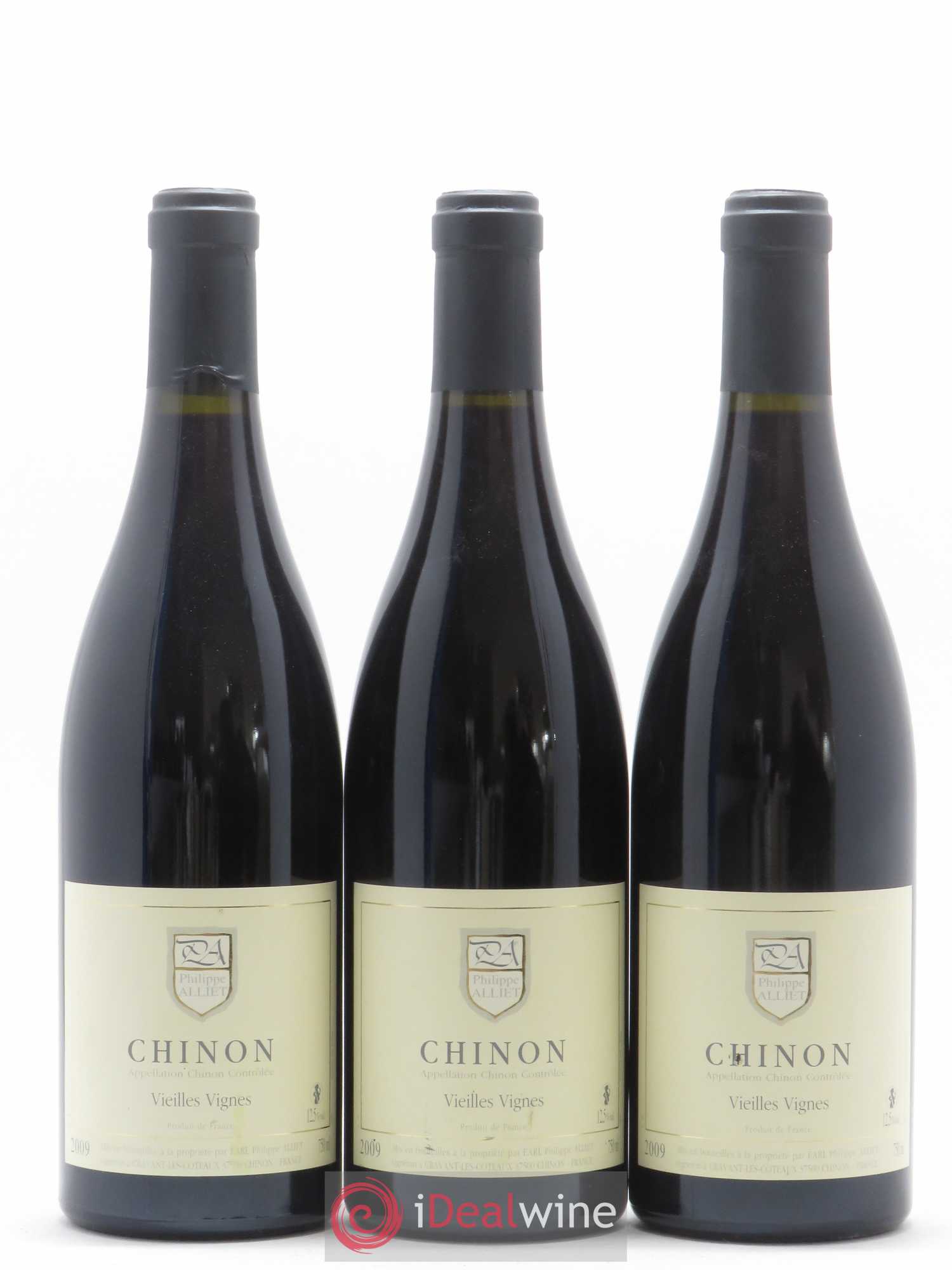 Chinon Vieilles Vignes Philippe Alliet 2009 - Lot de 3 bouteilles - 0