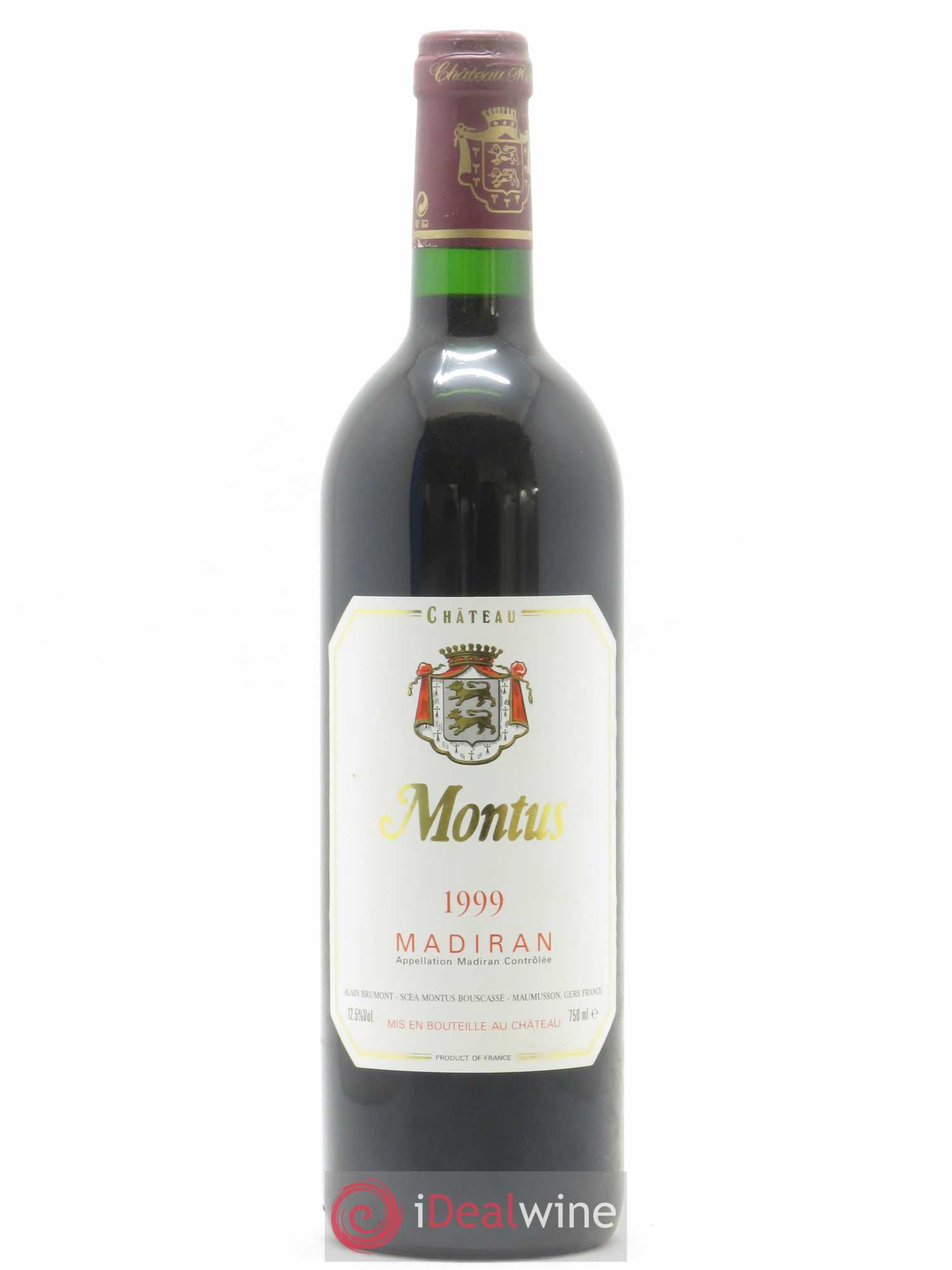 Madiran Château Montus Alain Brumont 1999 - Lot de 1 bouteille - 0