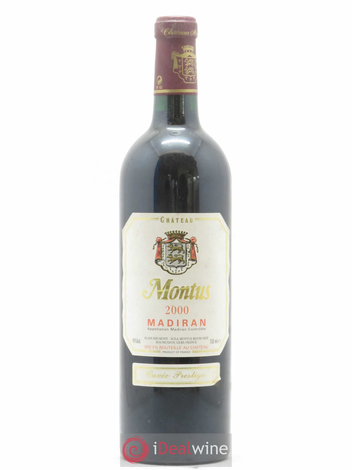 Madiran Château Montus-Prestige Alain Brumont 2000 - Lot de 1 bouteille - 0