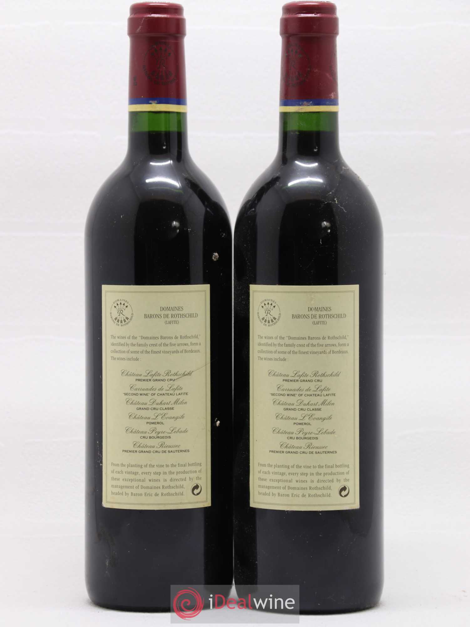 Carruades de Lafite Rothschild Second Vin 1998 - Lot de 2 bouteilles - 1