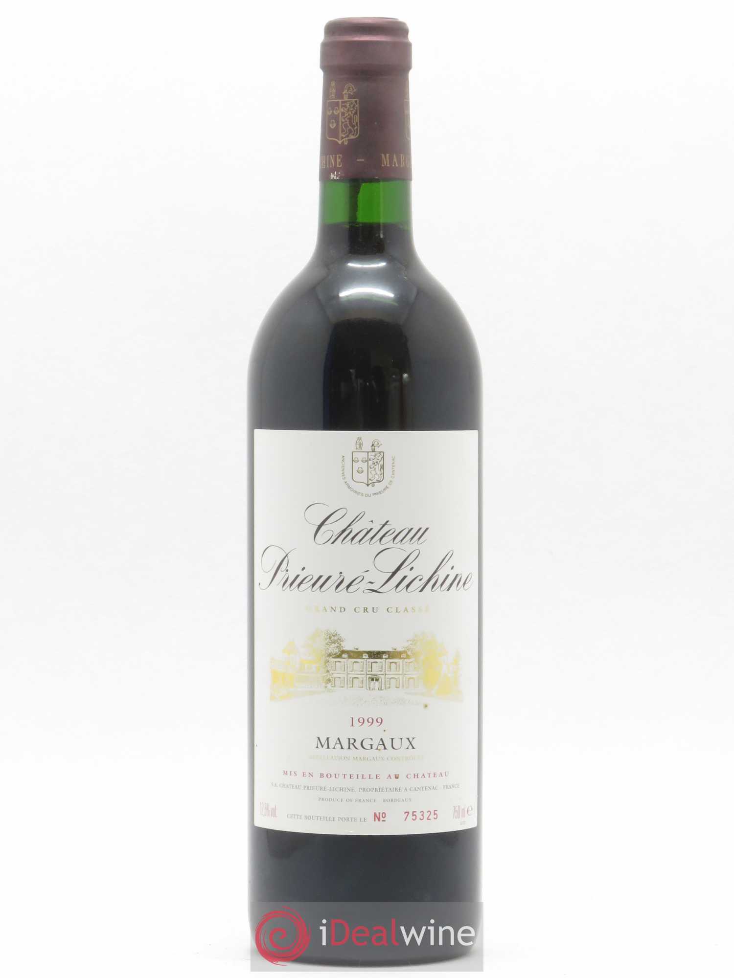 Château Prieuré Lichine 4ème Grand Cru Classé 1999 - Lot de 1 bouteille - 0