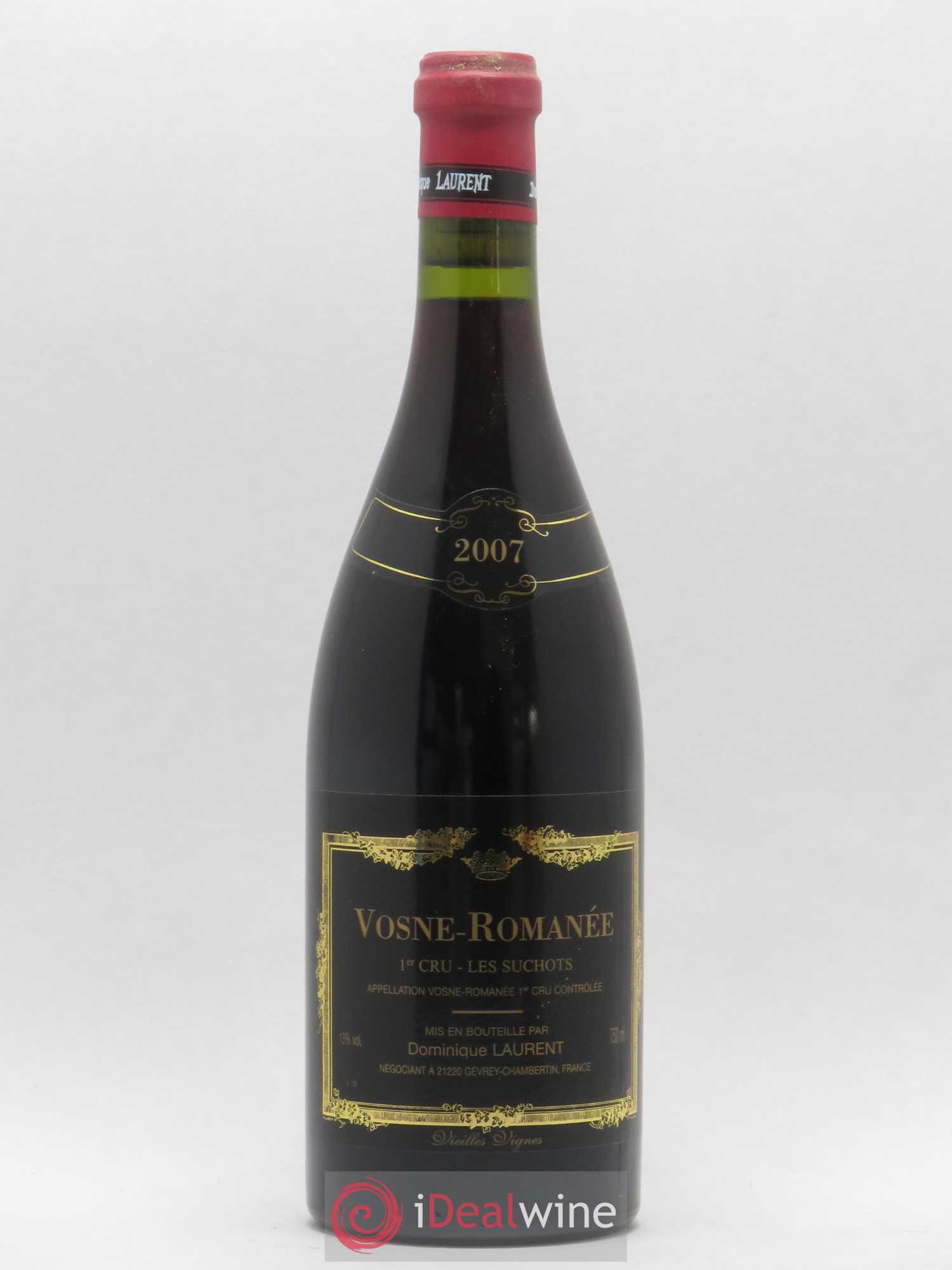 Vosne-Romanée 1er Cru Les Suchots Vieilles Vignes Dominique Laurent 2007 - Lot de 1 bouteille - 0