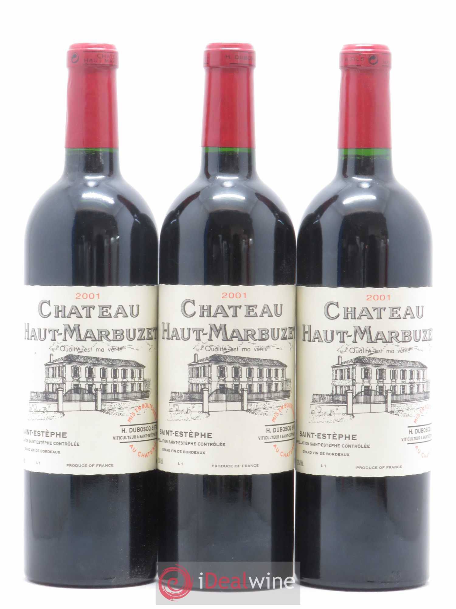 Château Haut Marbuzet 2001 - Lot de 12 bouteilles - 2