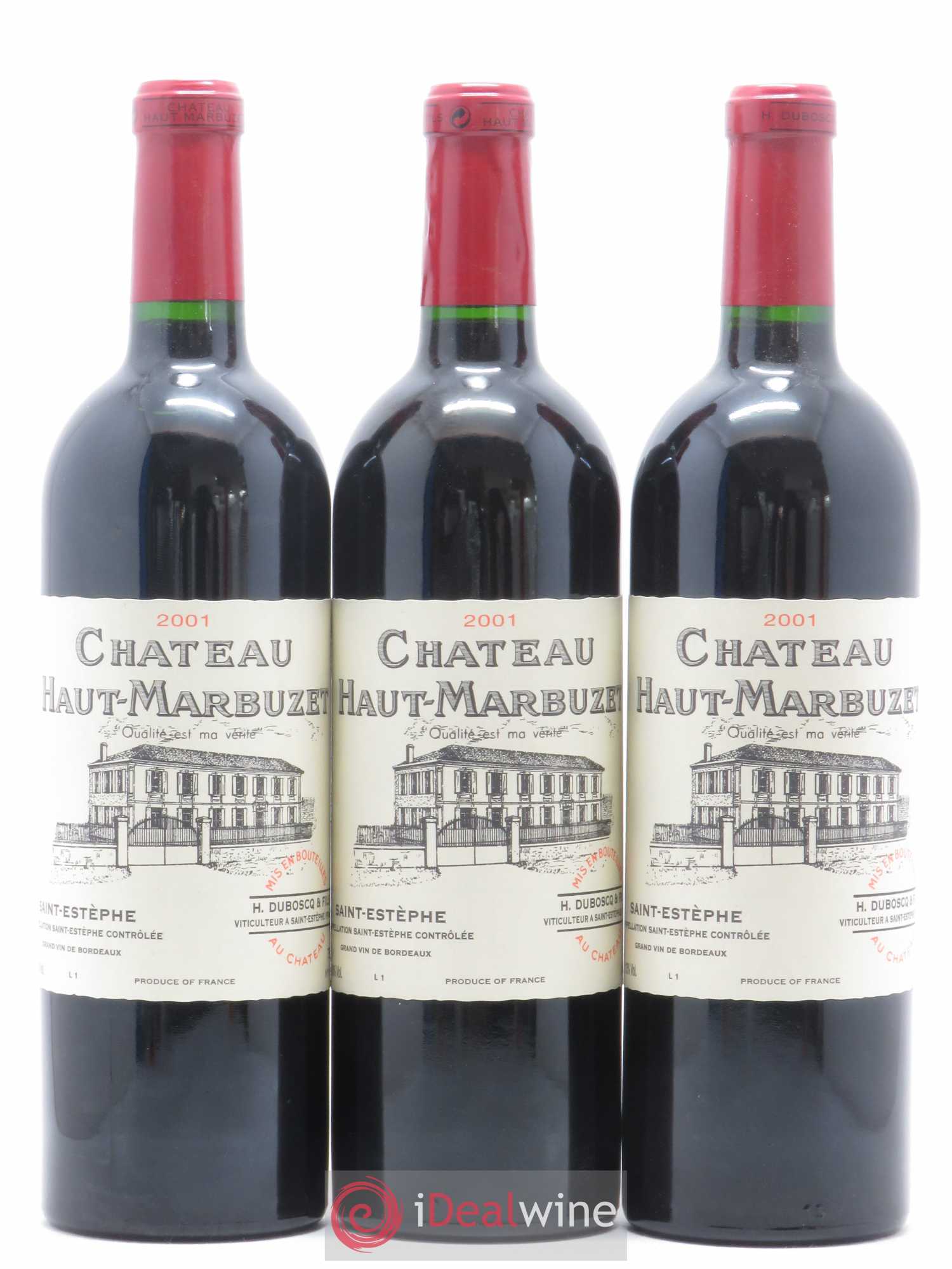 Château Haut Marbuzet 2001 - Lot de 12 bouteilles - 3