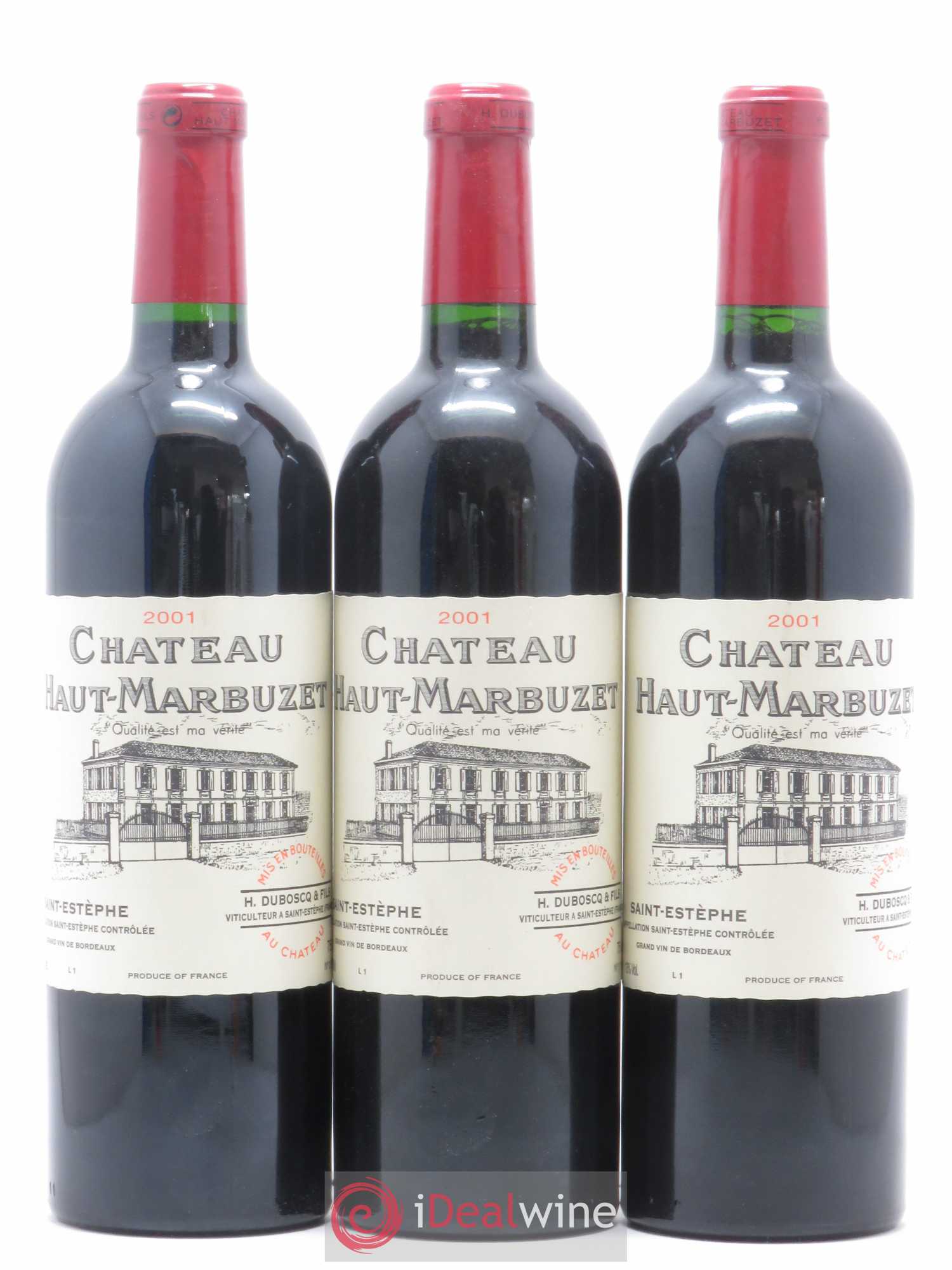 Château Haut Marbuzet 2001 - Lot de 12 bouteilles - 4