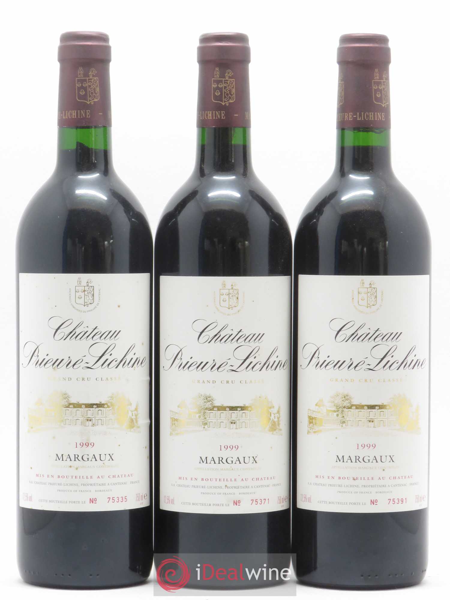 Château Prieuré Lichine 4ème Grand Cru Classé 1999 - Lot de 12 bouteilles - 1