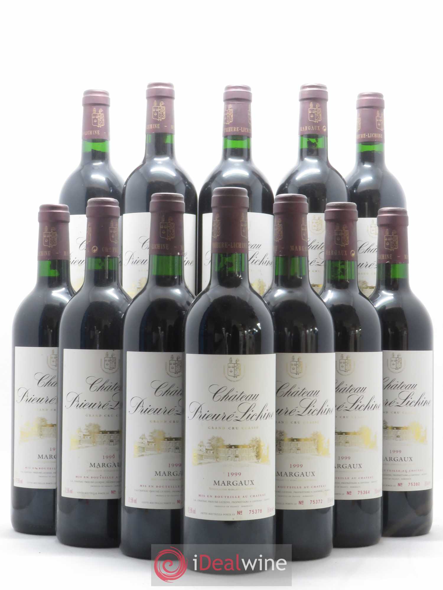 Château Prieuré Lichine 4ème Grand Cru Classé 1999 - Lot de 12 bouteilles - 0
