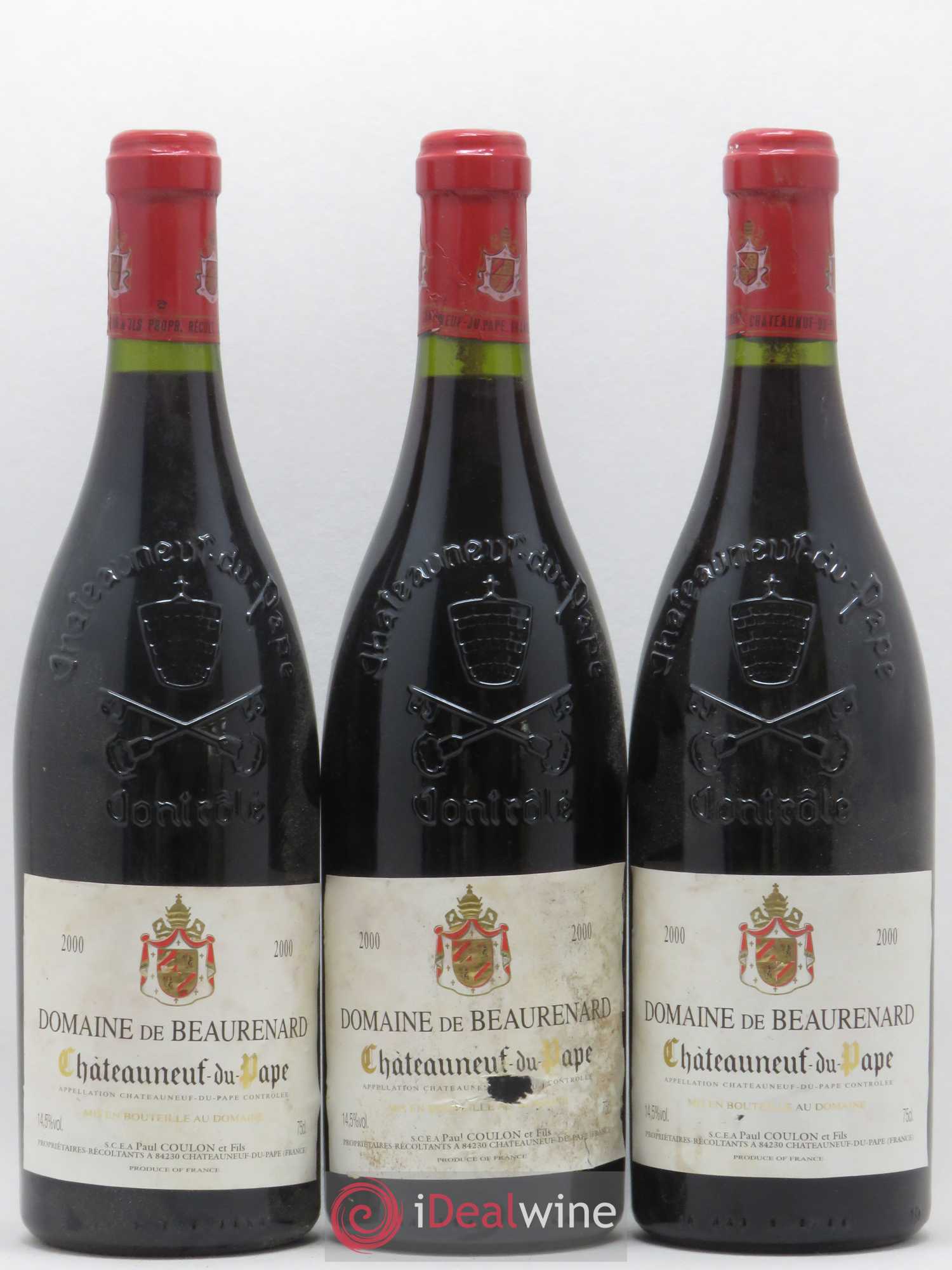 Châteauneuf-du-Pape Cuvée Boisrenard Beaurenard (Domaine de) 2000 - Lot de 3 bouteilles - 0