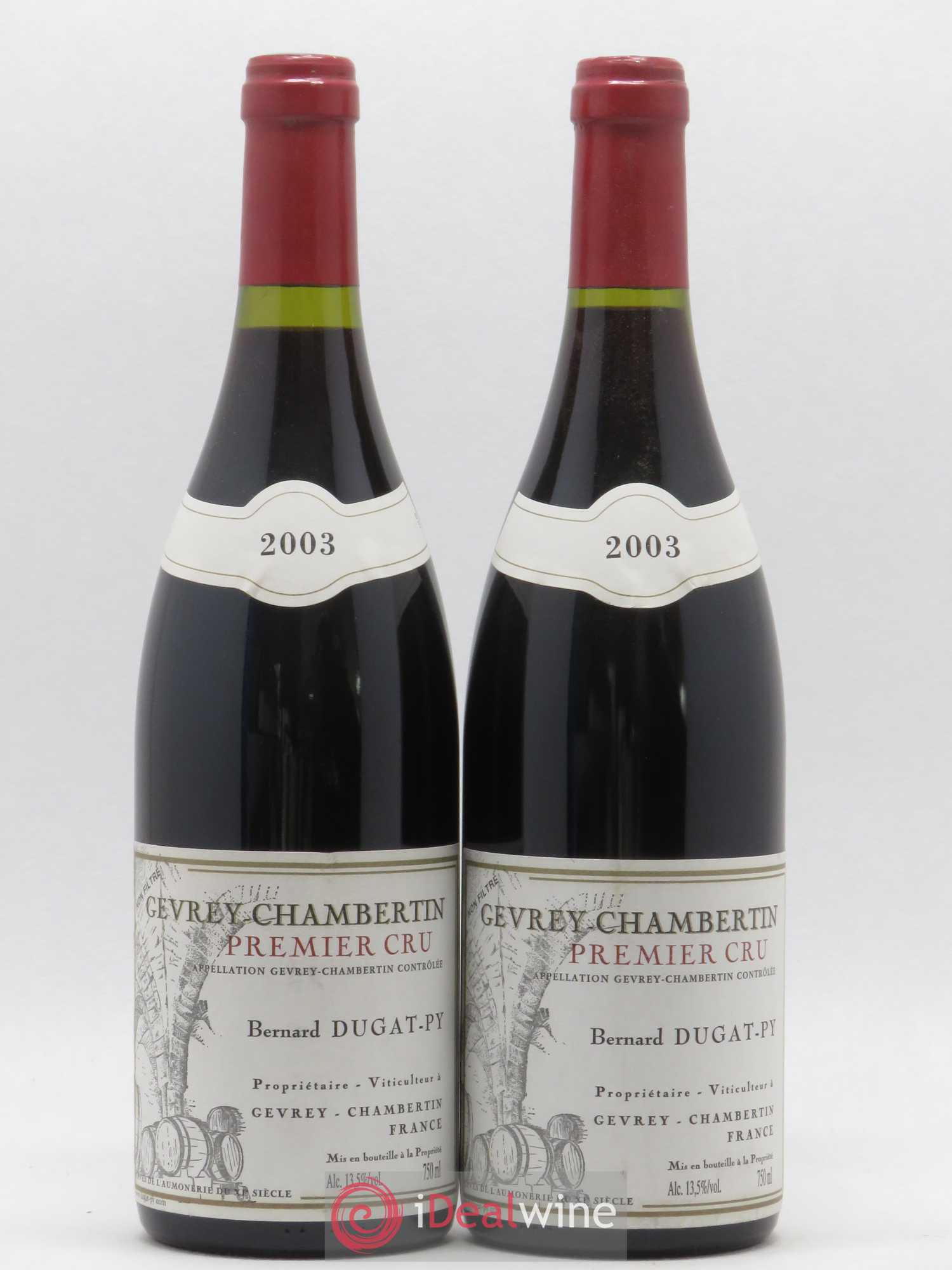 Gevrey-Chambertin 1er Cru Dugat-Py 2003 - Lot de 2 bouteilles - 0