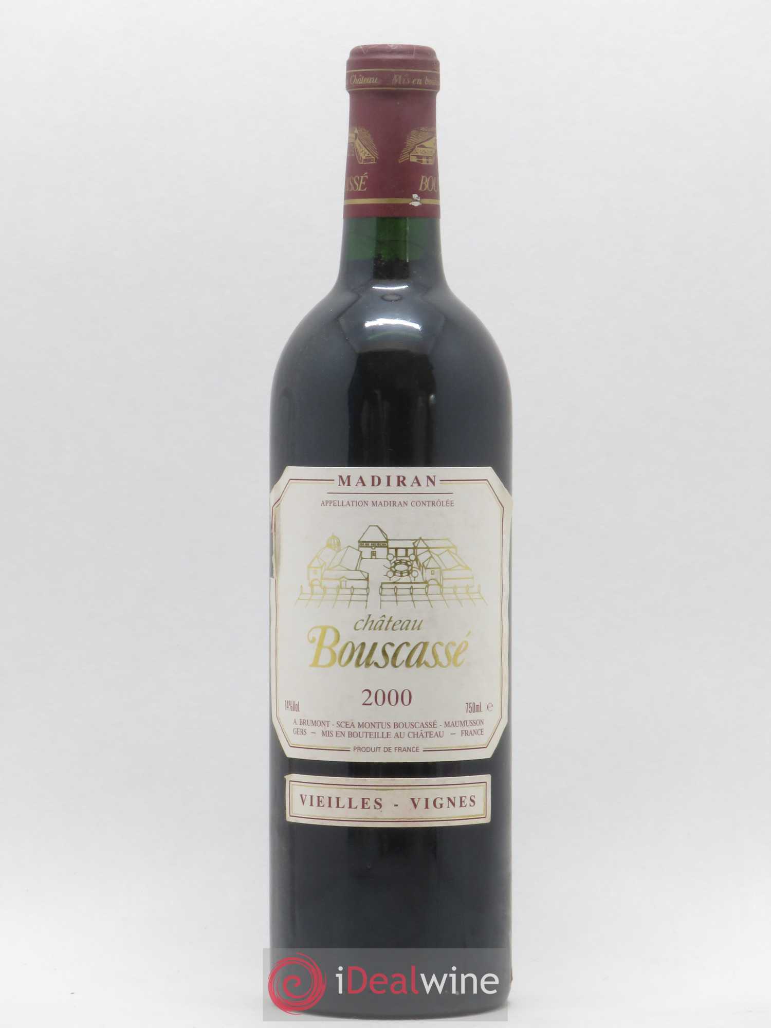 Madiran Vieilles Vignes Château Bouscassé - Alain Brumont 2000 - Lot de 1 bouteille - 0