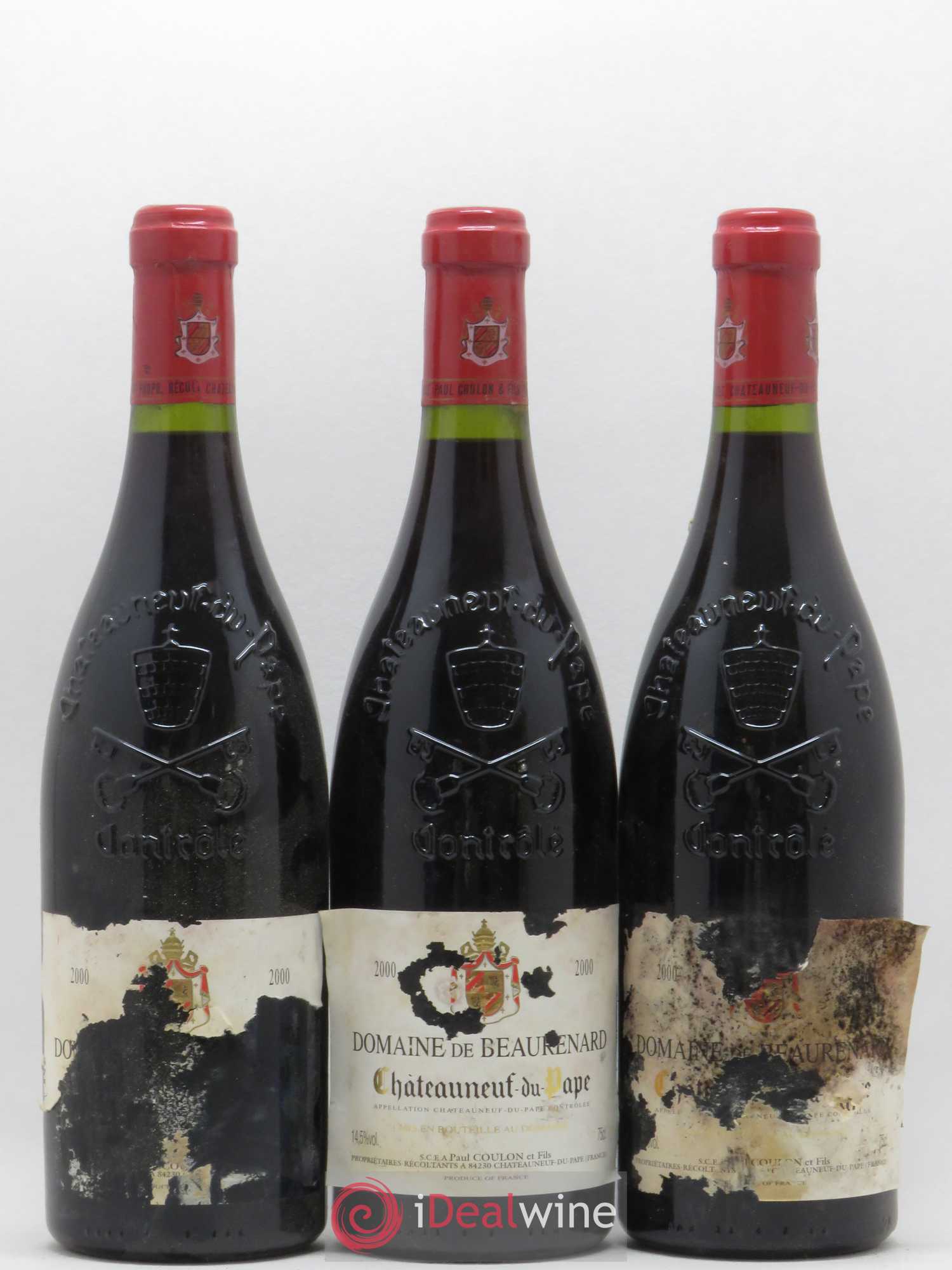 Châteauneuf-du-Pape Cuvée Boisrenard Beaurenard (Domaine de) 2000 - Lot de 3 bouteilles - 0