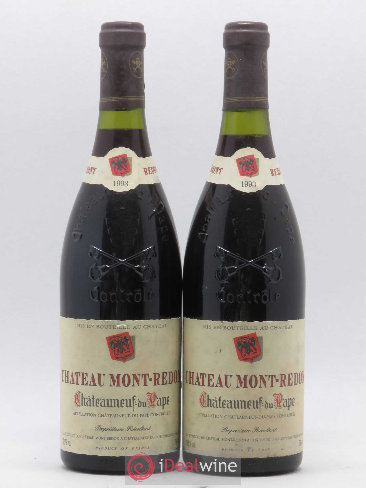 Châteauneuf-du-Pape Château Mont-Redon Famille Abeille-Fabre 1993 - Lot de 2 bouteilles - 0