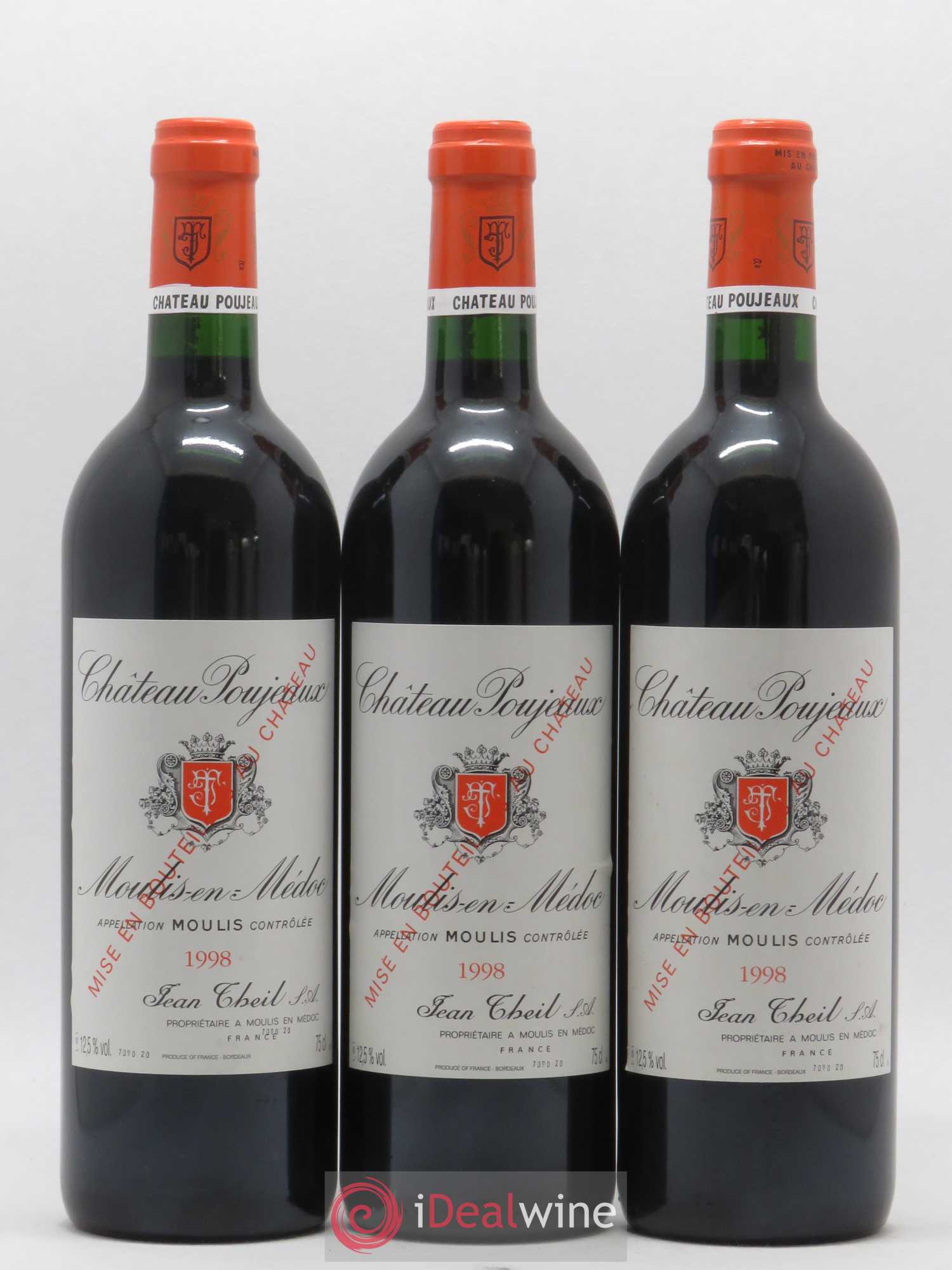 Château Poujeaux 1998 - Lot de 6 bouteilles - 1