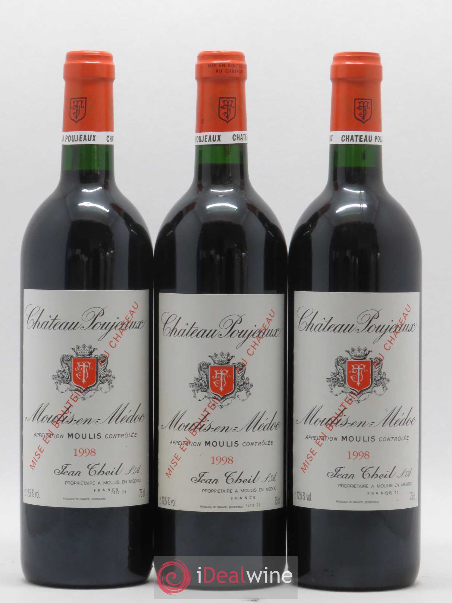 Château Poujeaux 1998 - Lot de 6 bouteilles - 2