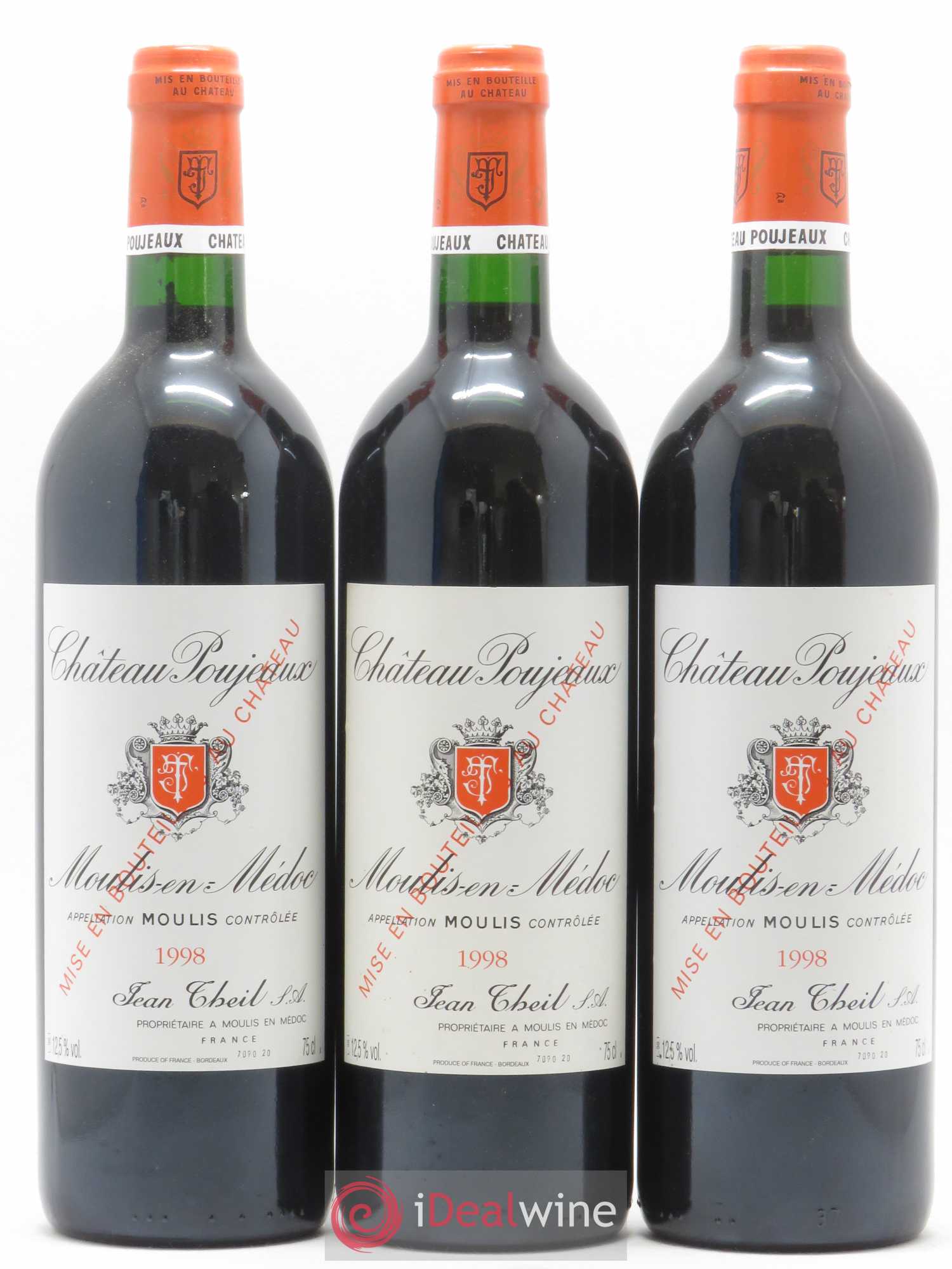 Château Poujeaux 1998 - Lot de 12 bouteilles - 3