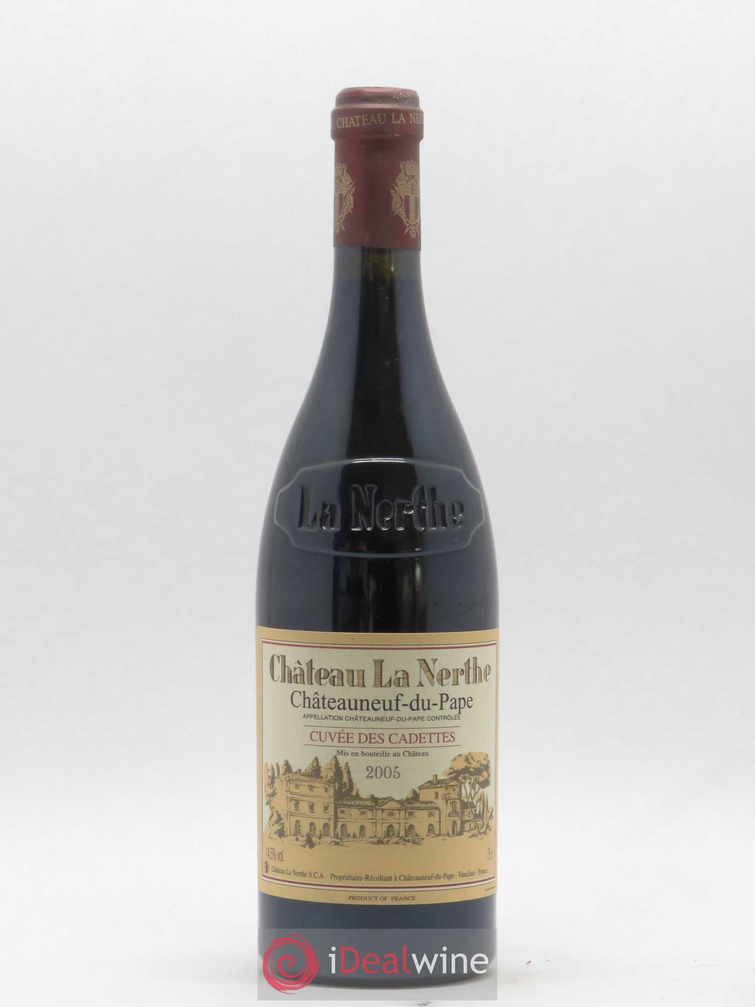 Châteauneuf-du-Pape Château La Nerthe Cuvée des Cadettes Famille Richard 2005 - Lot de 1 bouteille - 0