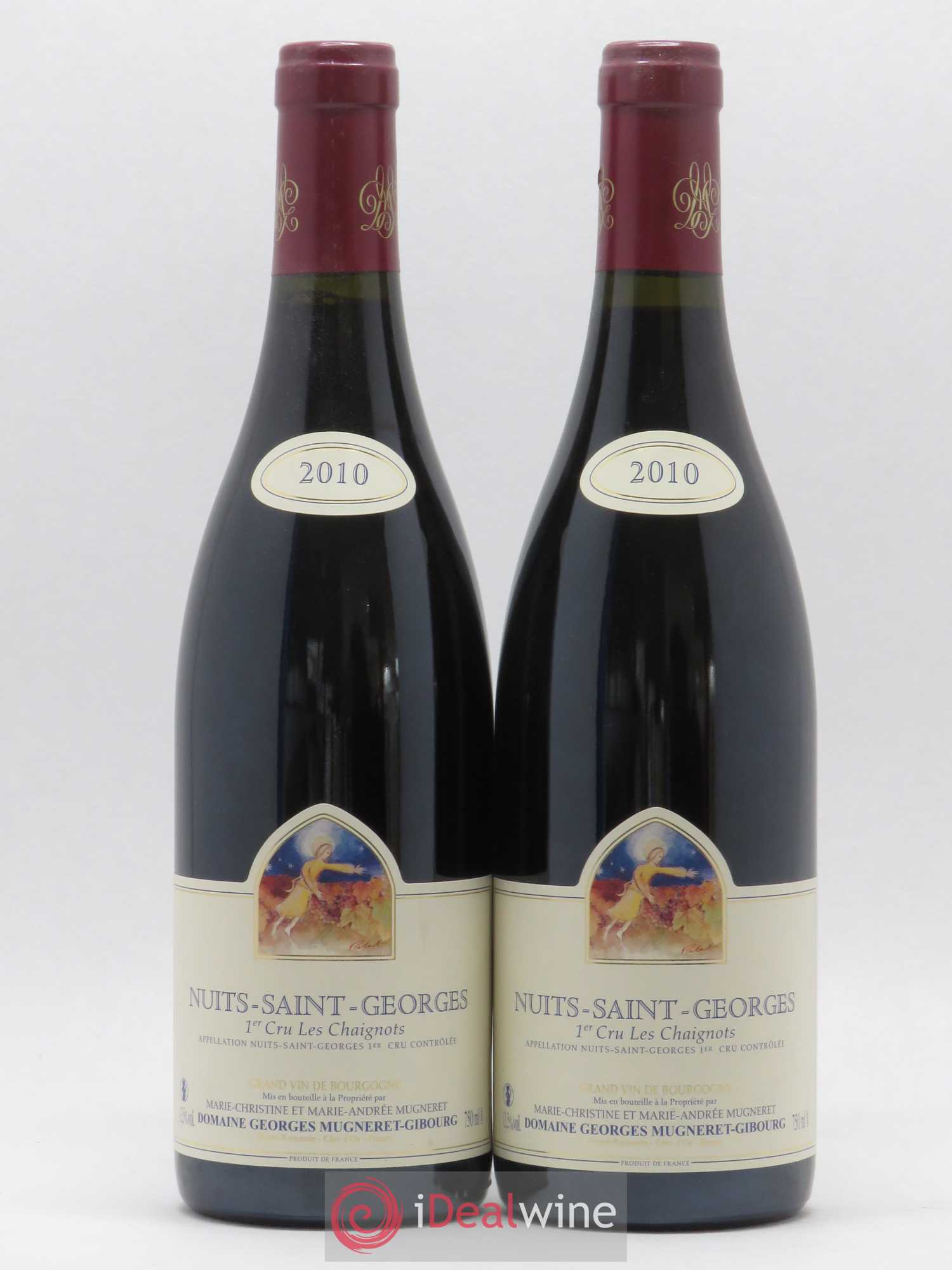Nuits-Saint-Georges 1er Cru Les Chaignots Mugneret-Gibourg (Domaine) 2010 - Lot of 2 bottles - 0
