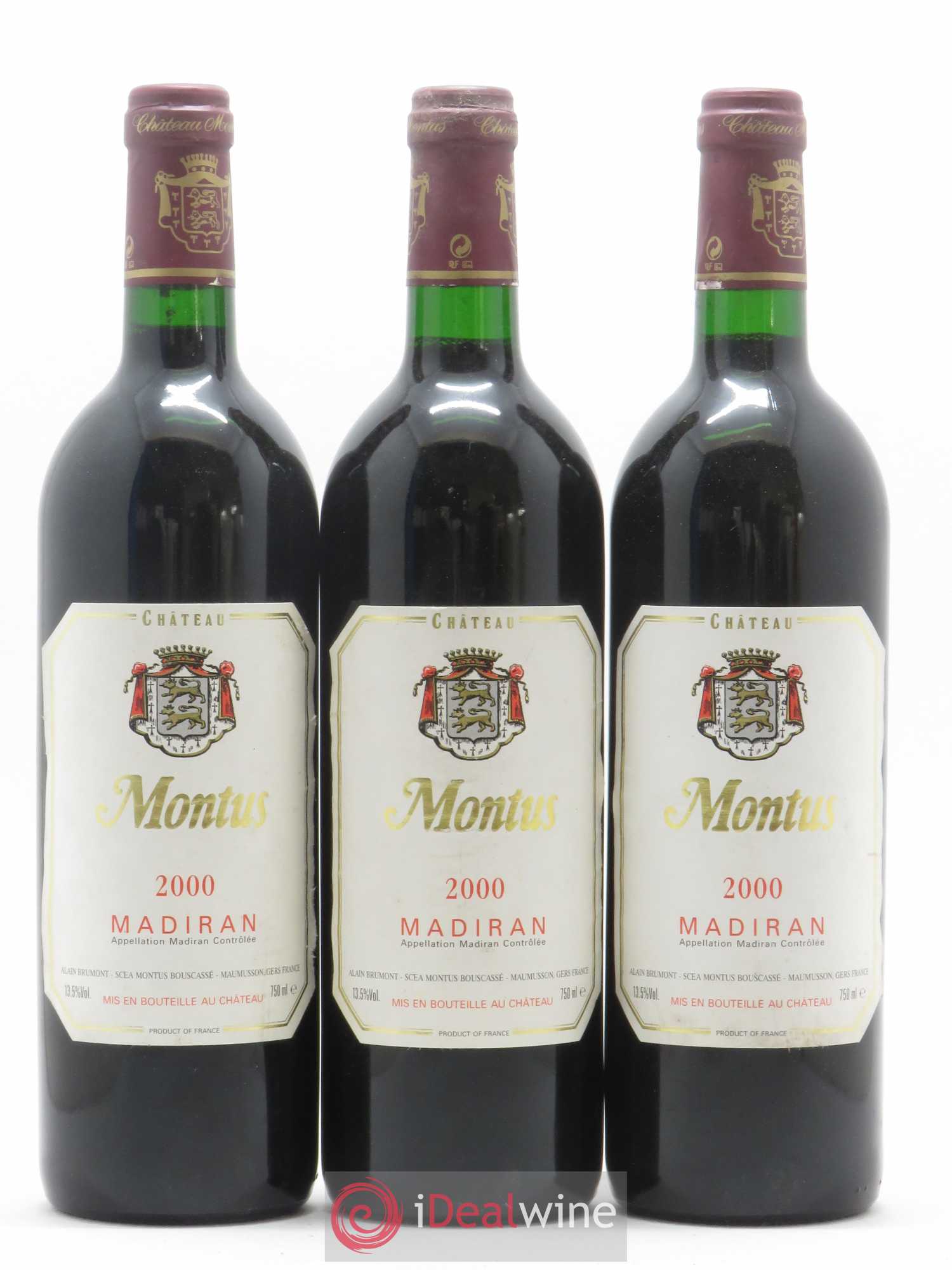 Madiran Château Montus Alain Brumont 2000 - Lot de 12 bouteilles - 1