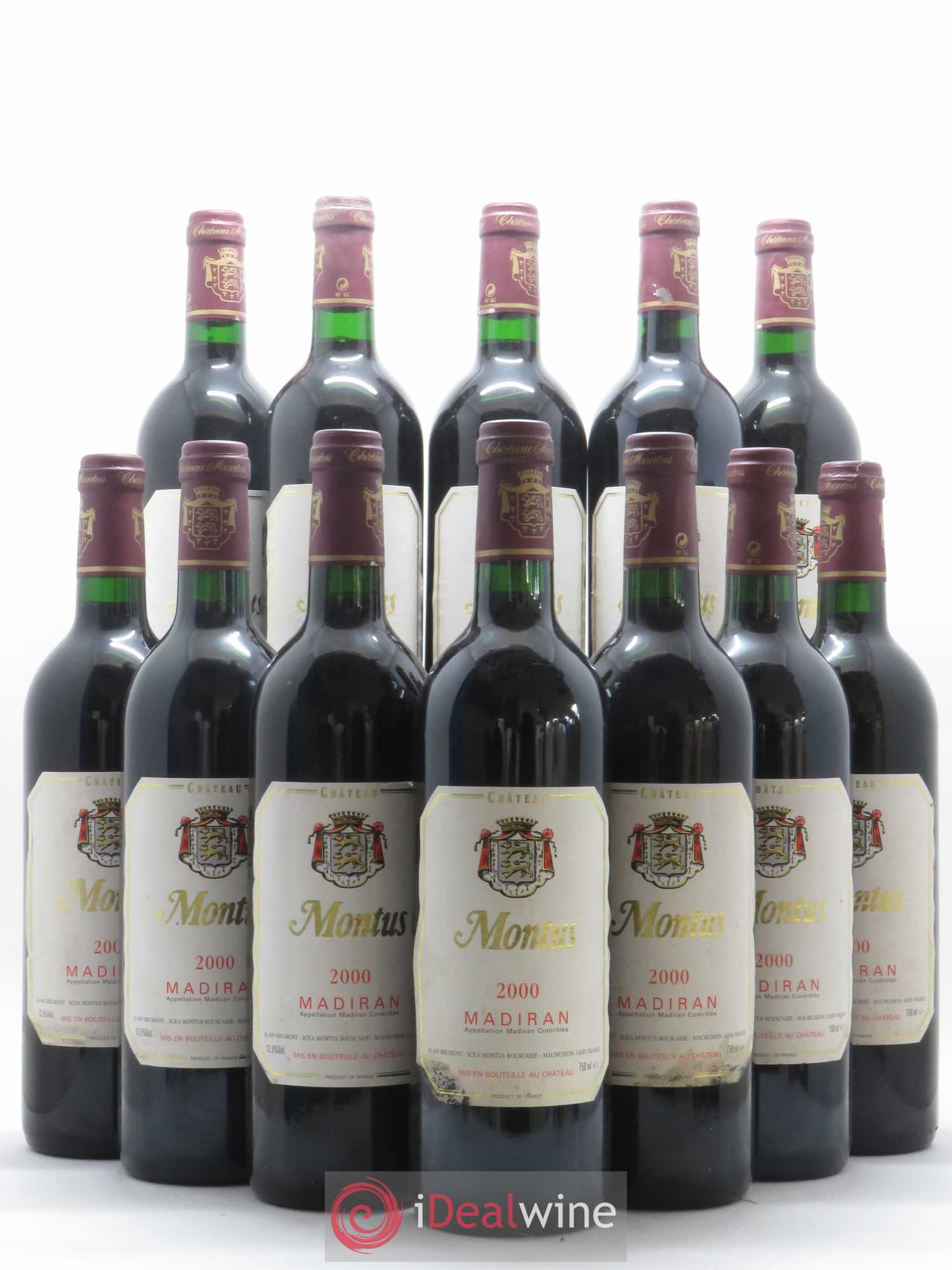 Madiran Château Montus Alain Brumont 2000 - Lot de 12 bouteilles - 0