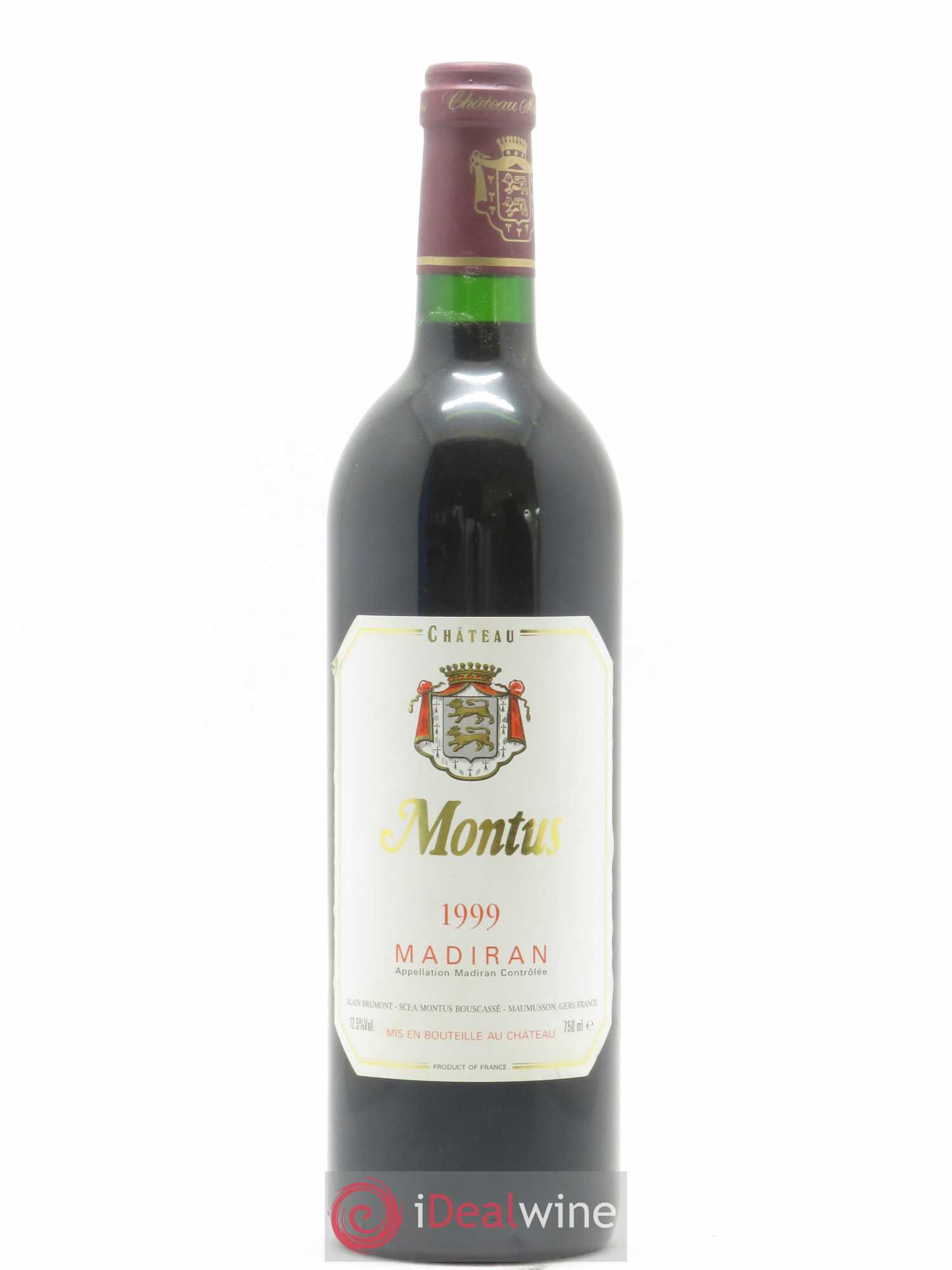 Madiran Château Montus Alain Brumont 1999 - Lot de 1 bouteille - 0