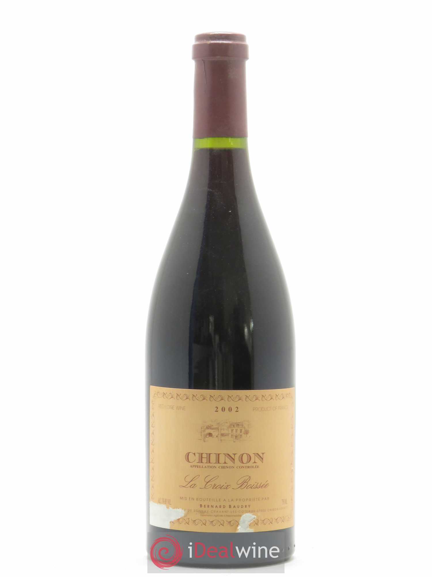 Chinon La Croix Boissée Bernard Baudry 2002 - Lot de 1 bouteille - 0