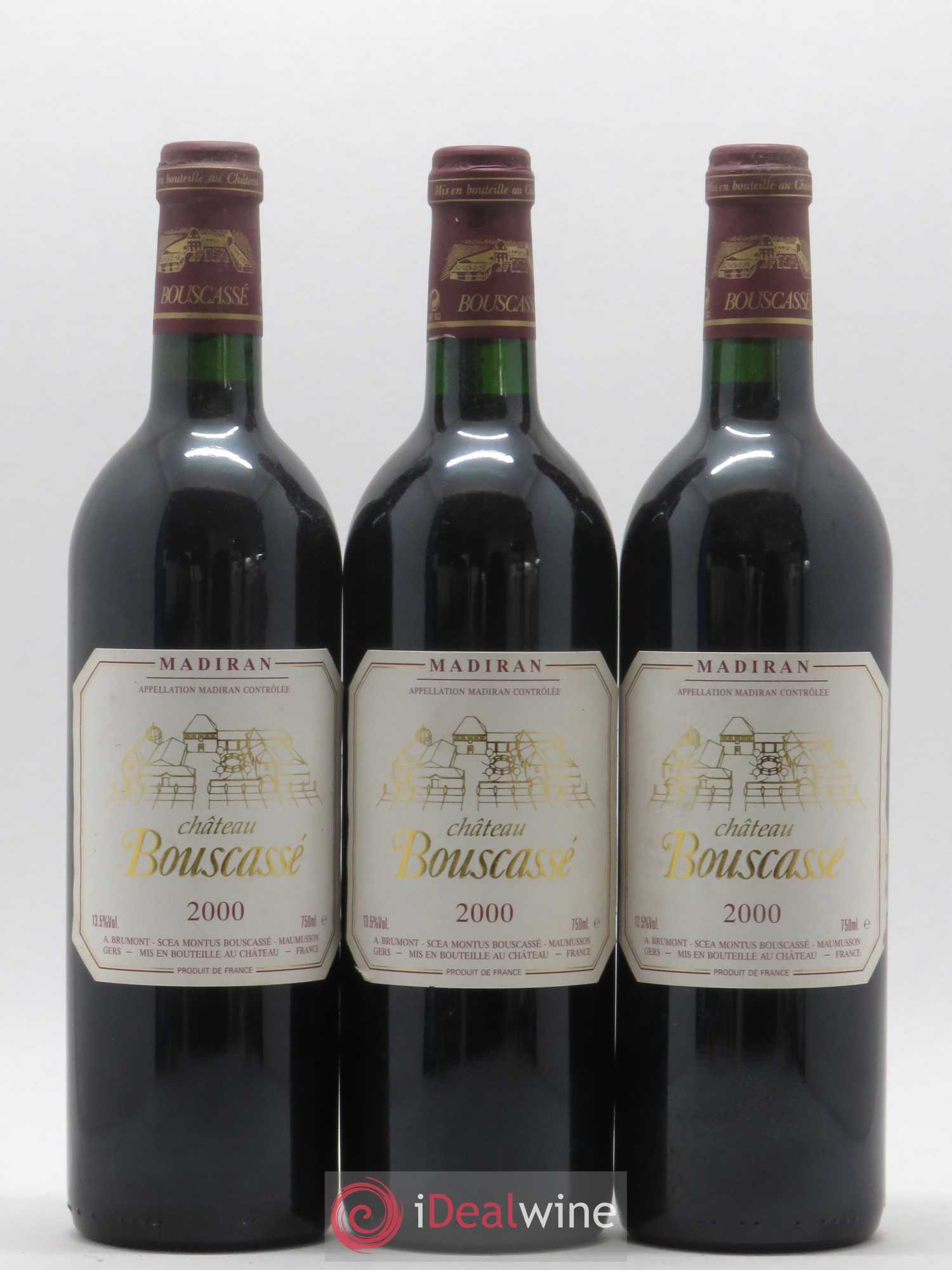 Madiran Château Bouscassé Alain Brumont 2000 - Lot de 6 bouteilles - 2