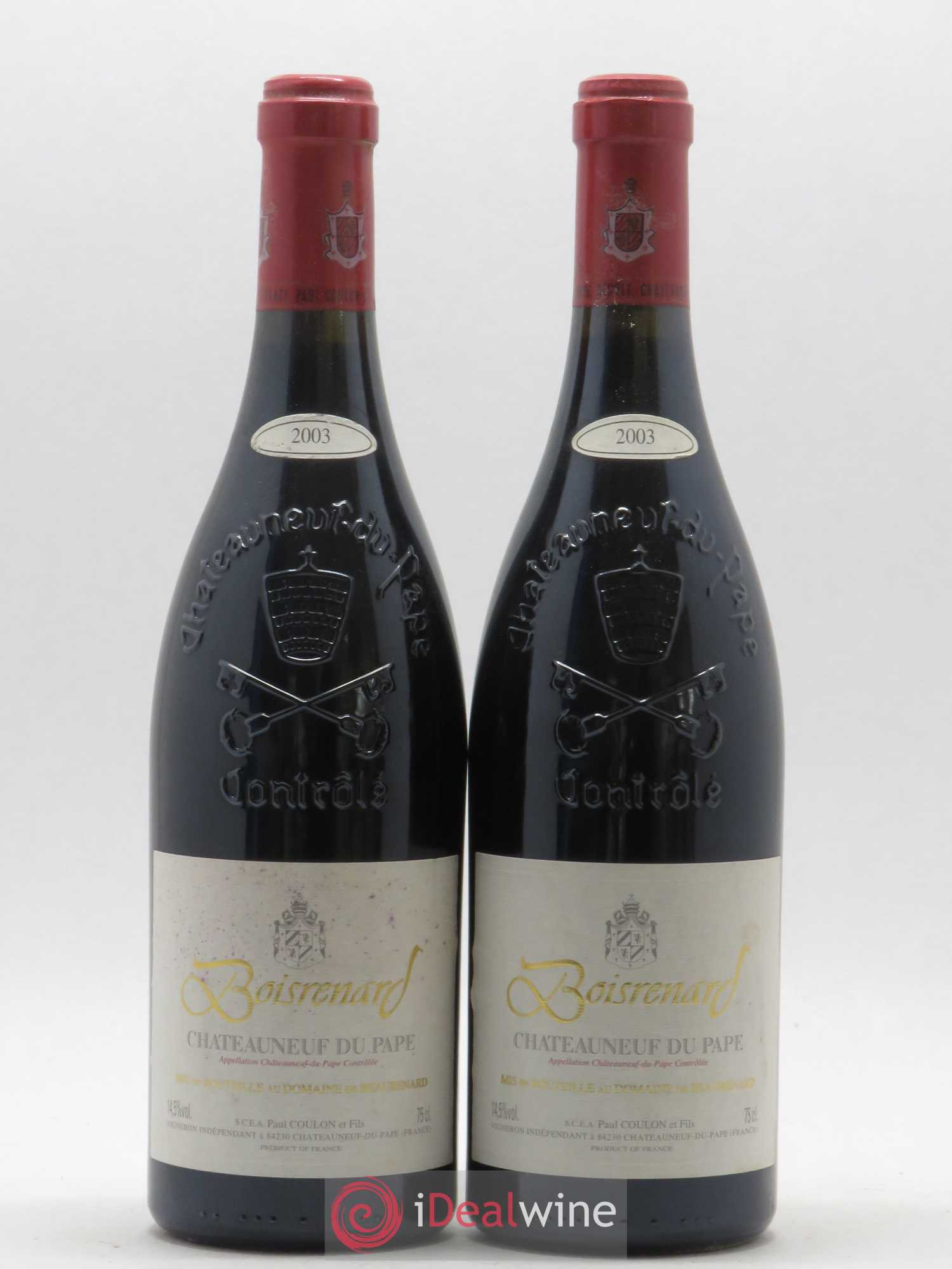 Châteauneuf-du-Pape Cuvée Boisrenard Beaurenard (Domaine de) 2003 - Lot de 2 bouteilles - 0