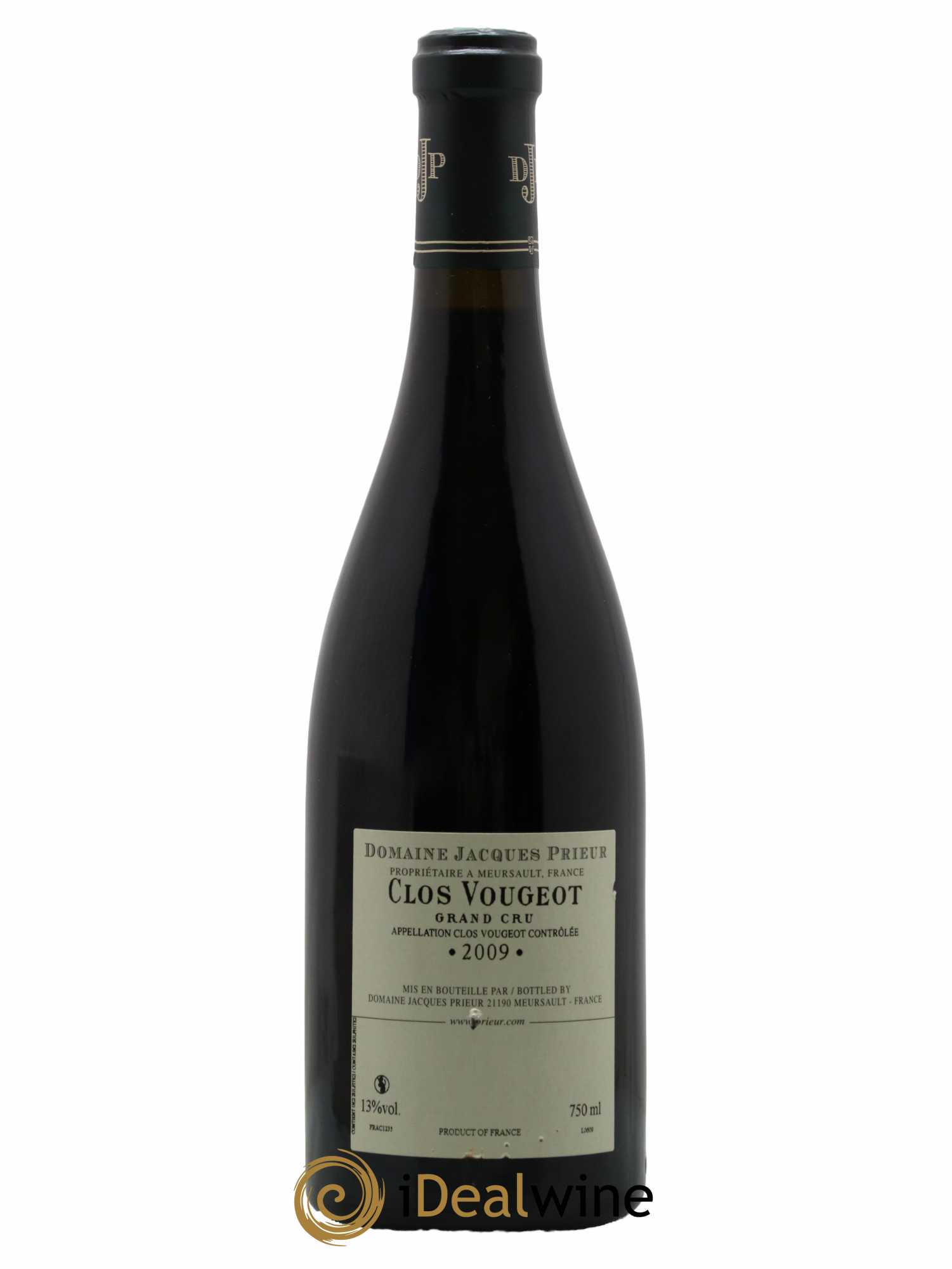 Clos de Vougeot Grand Cru Jacques Prieur (Domaine) 2009 - Lot de 1 bouteille - 1
