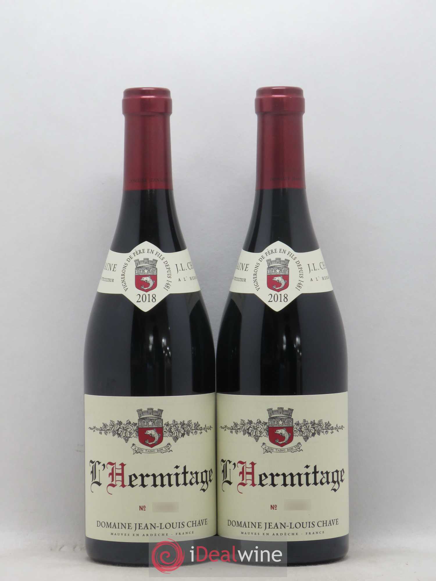 Hermitage Jean-Louis Chave 2018 - Lot de 2 bouteilles - 0