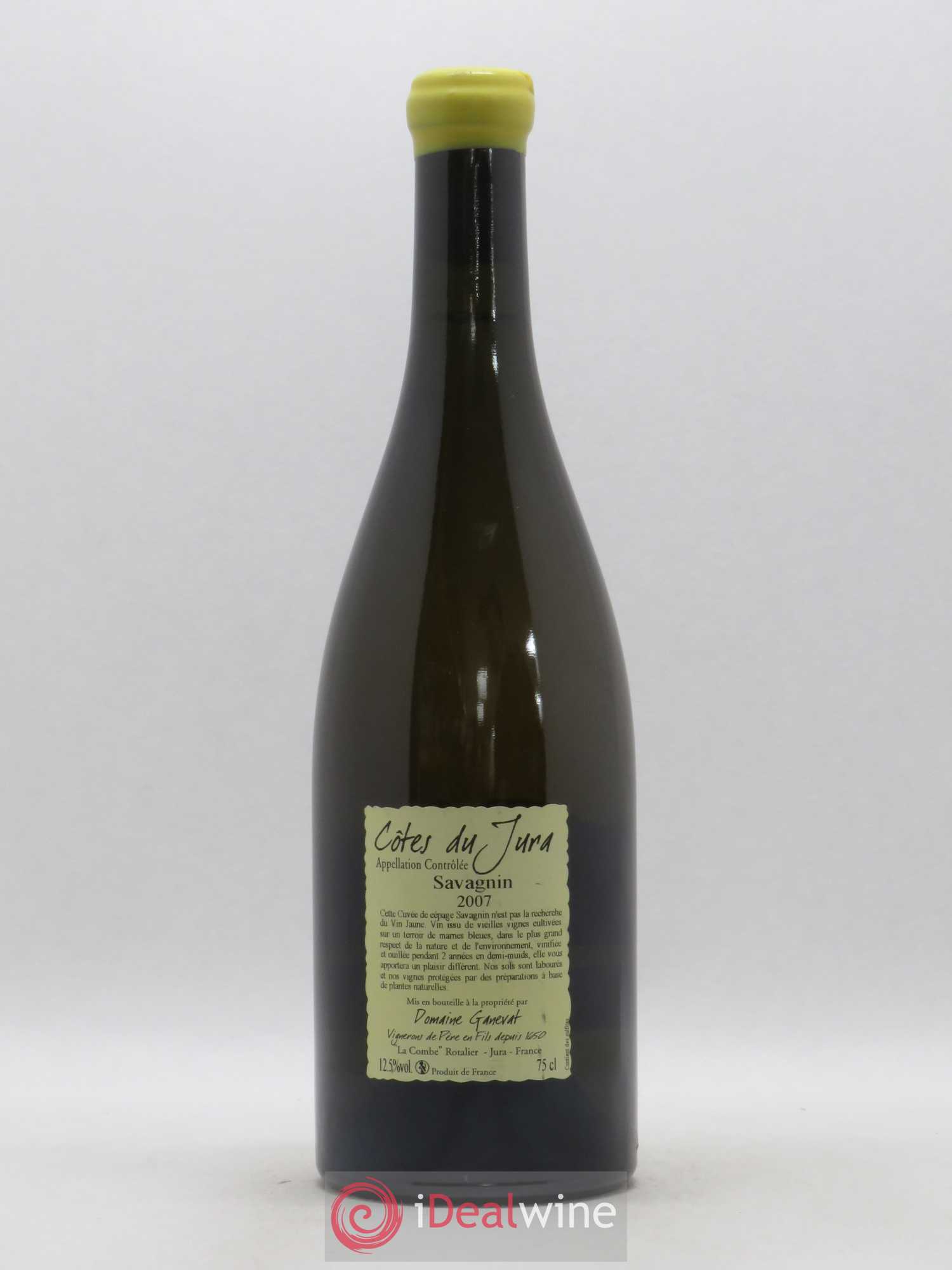 Côtes du Jura Les Chalasses Marnes Bleues Jean-François Ganevat (Domaine) 2007 - Lot de 1 bouteille - 1